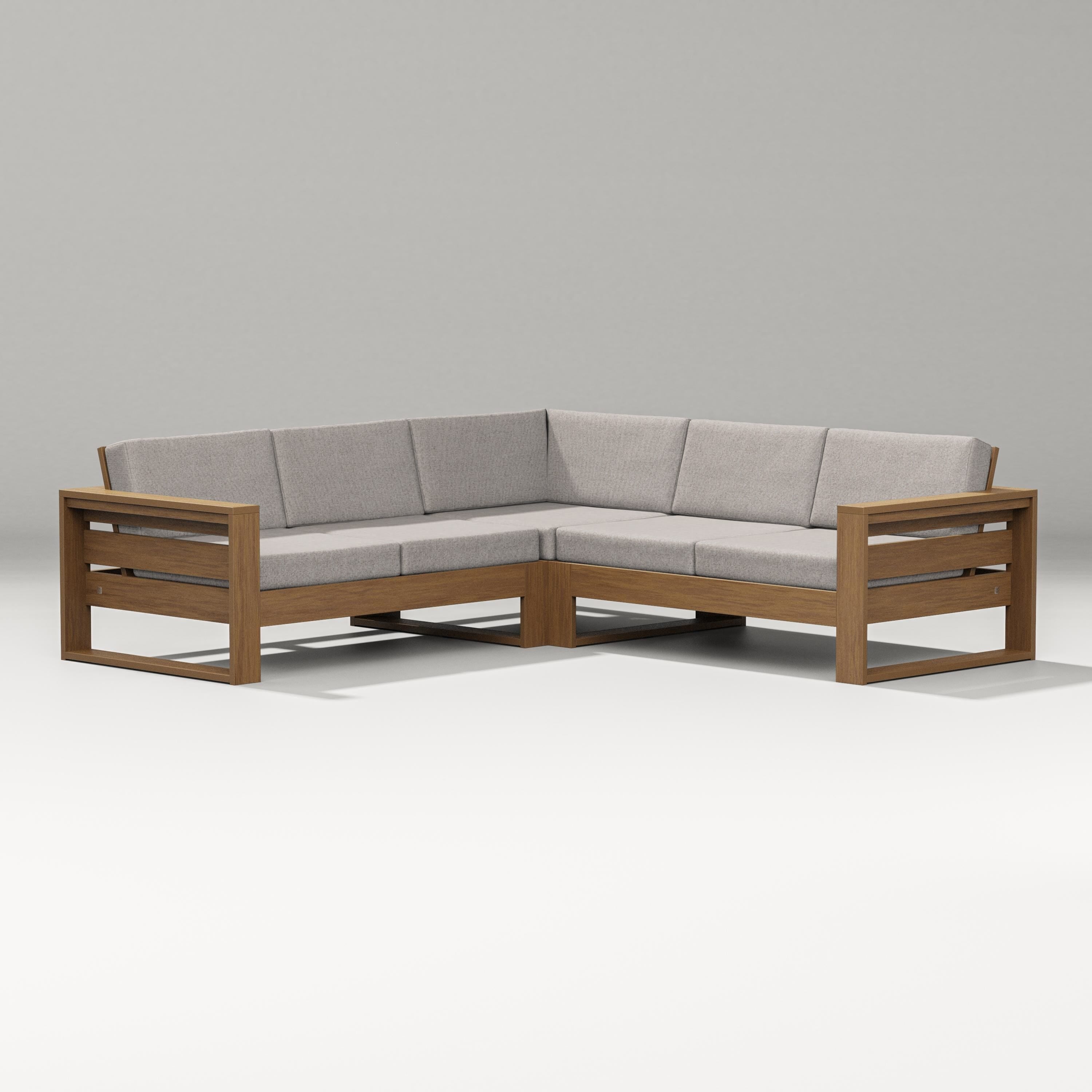 PW Designer Series Latitude Corner Sectional in Natural / Weathered Tweed
