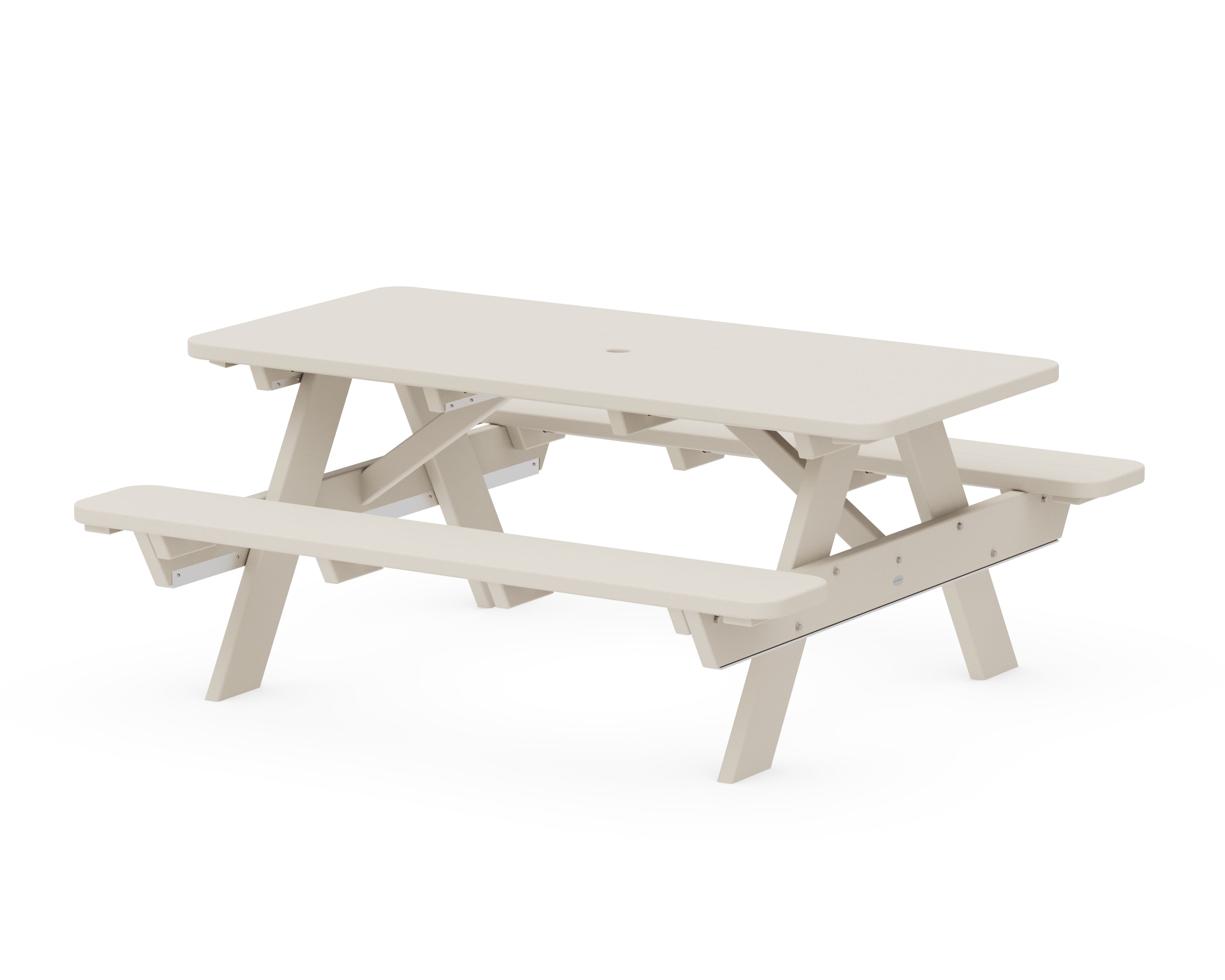 POLYWOOD Park 72" Picnic Table in Sand