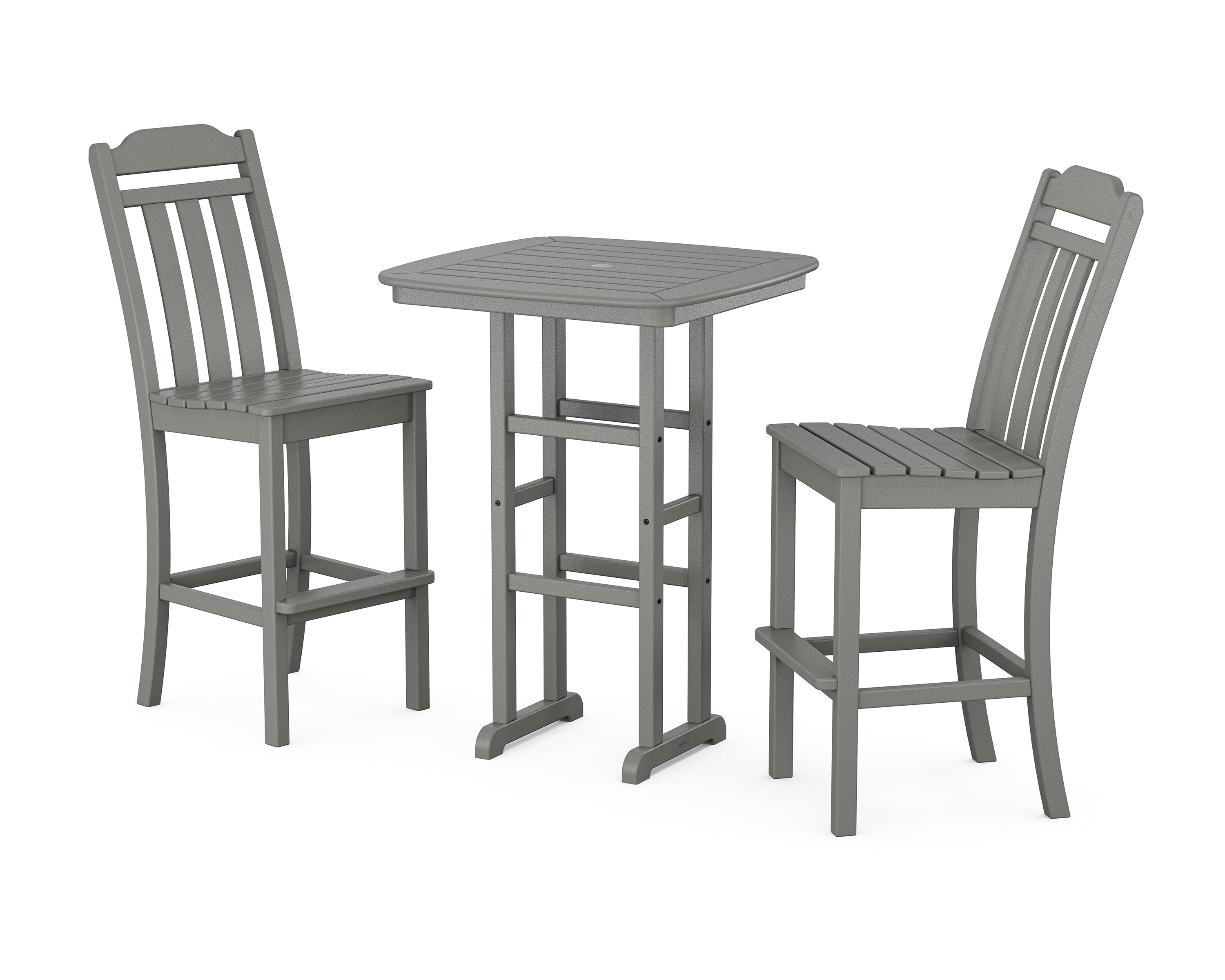 POLYWOOD Country Living 3-Piece Bar Set in Slate Grey