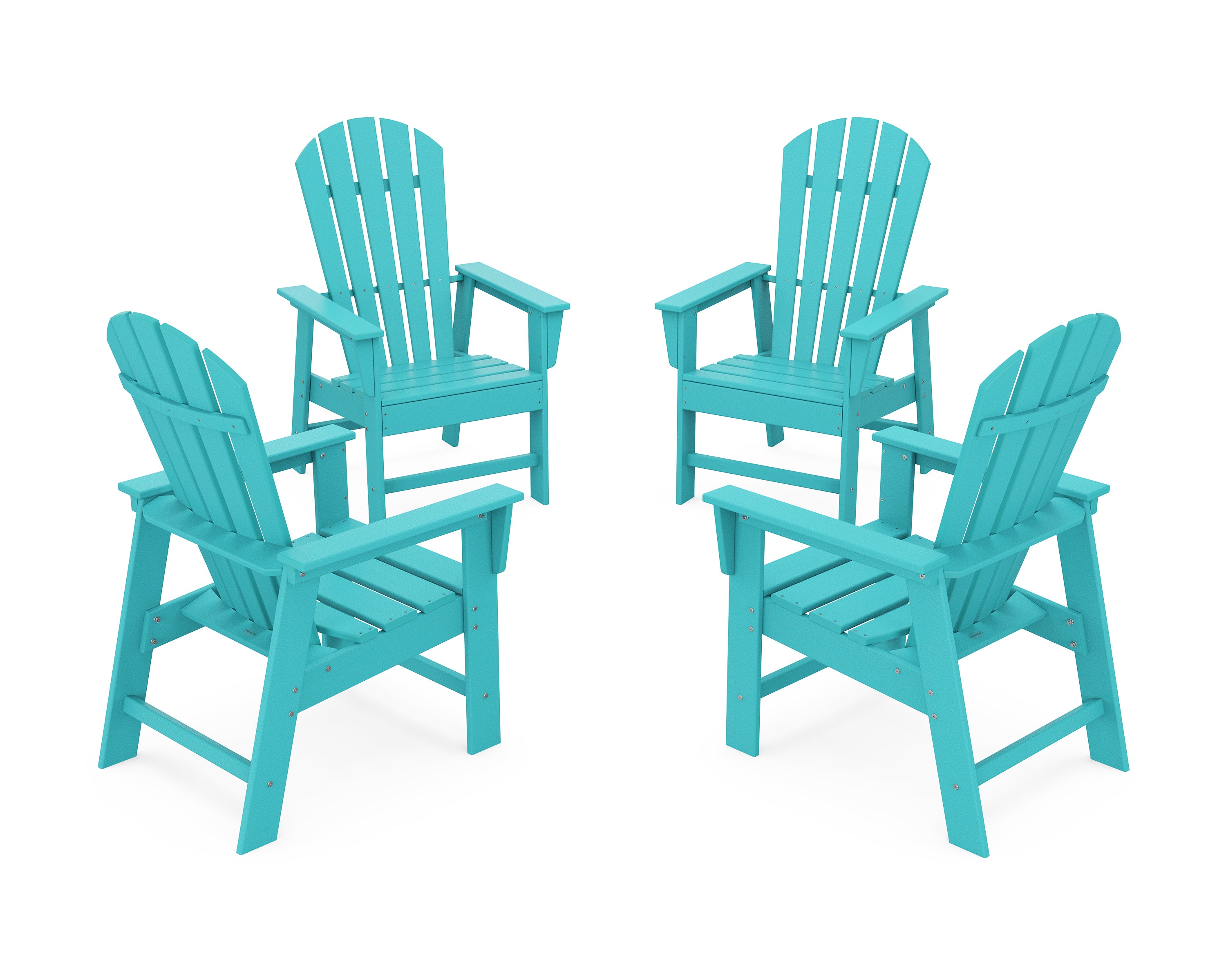 POLYWOOD® 4-Piece South Beach Casual Chair Conversation Set in Aruba