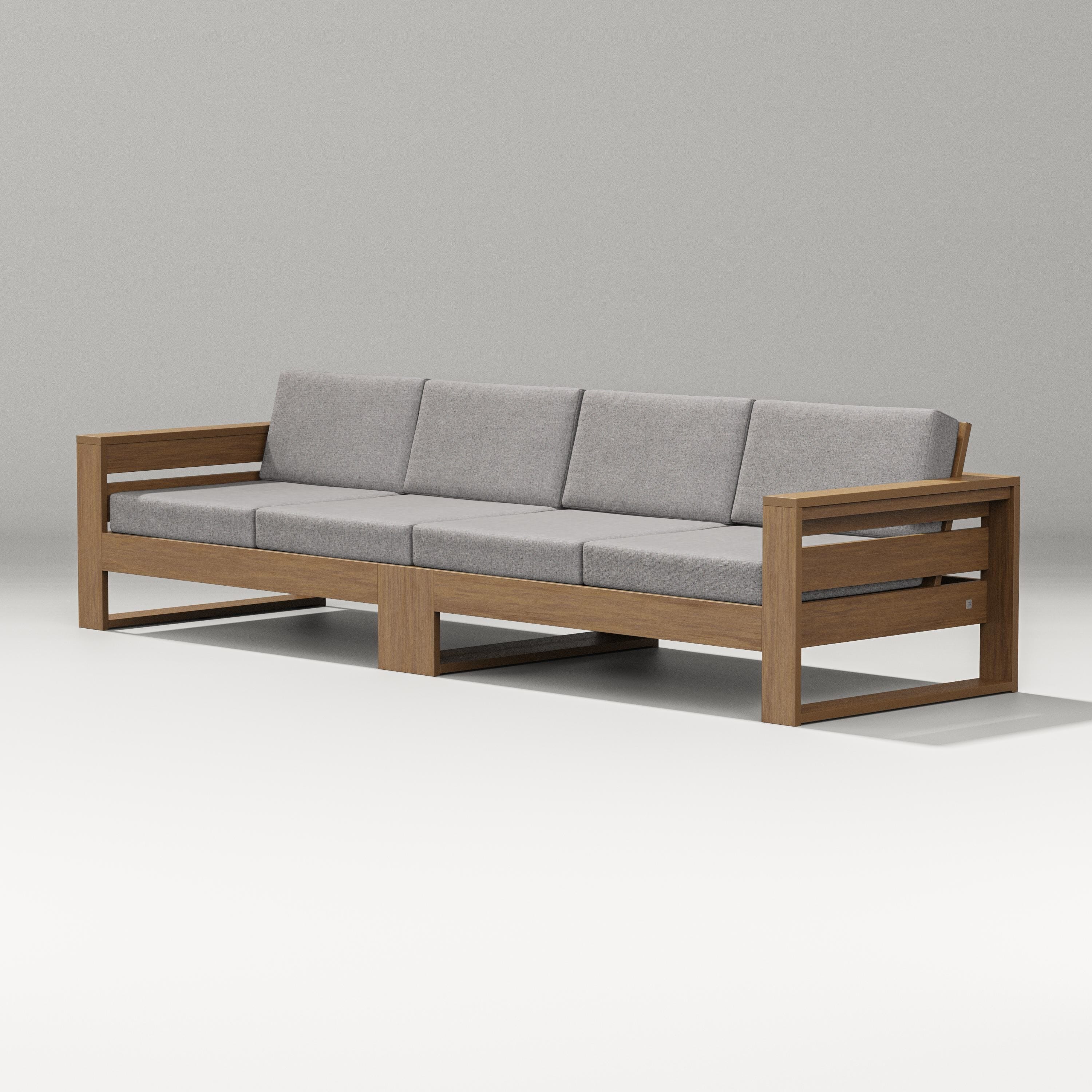 PW Designer Series Latitude Straight Sectional in Natural / Grey Mist