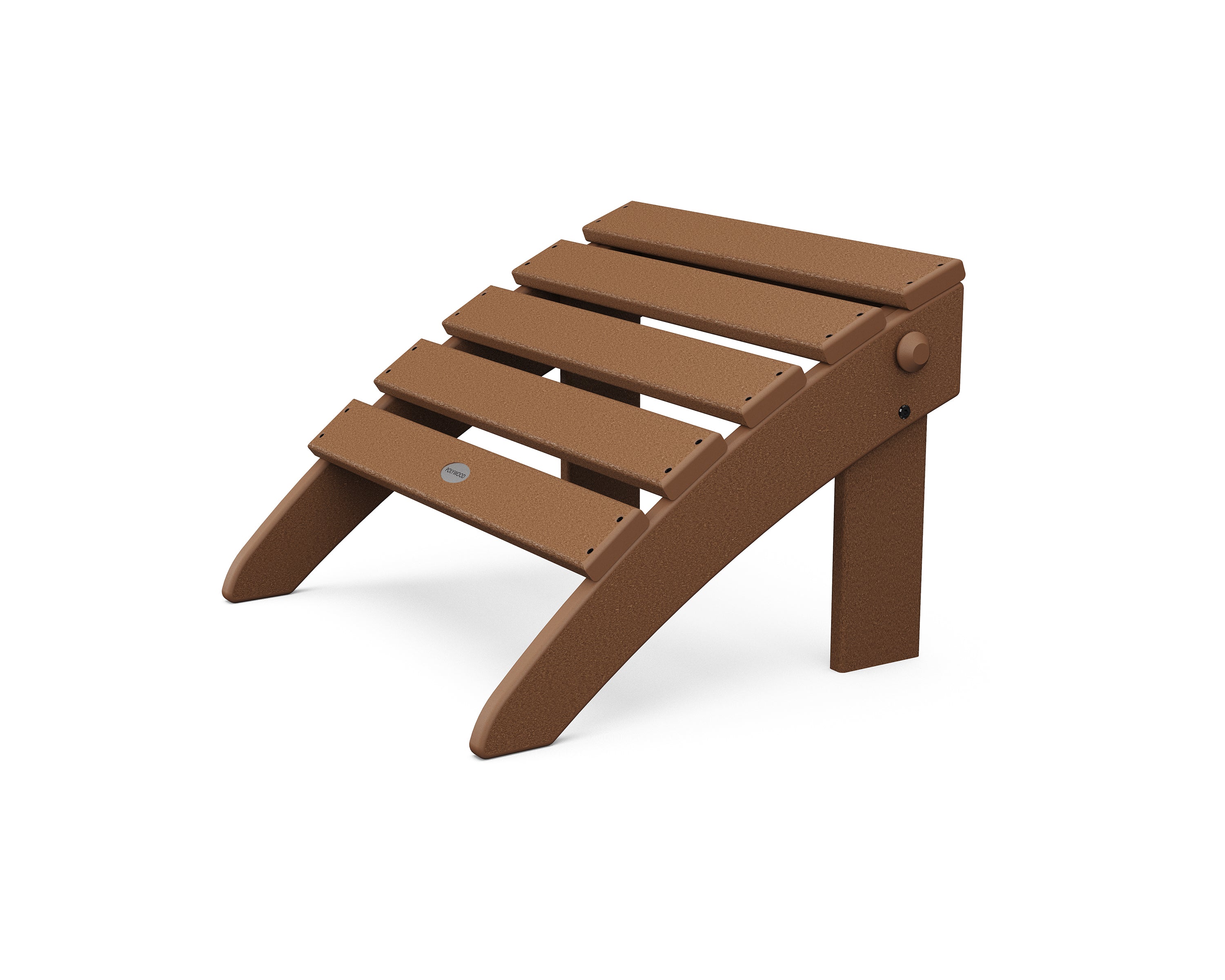 POLYWOOD Classic Adirondack Folding Ottoman in Teak