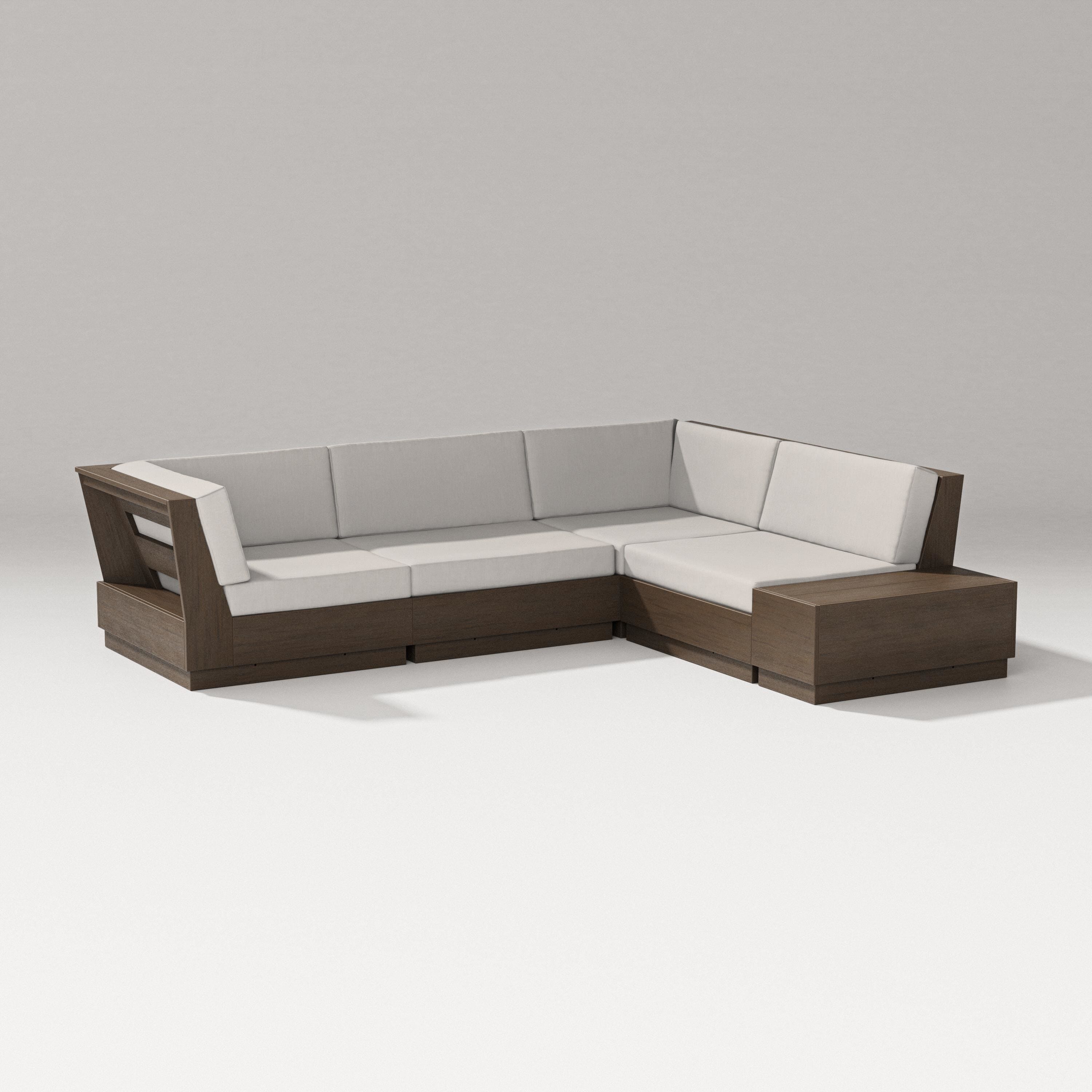 PW Designer Series Elevate Corner Sectional in Kona / Cast Ash