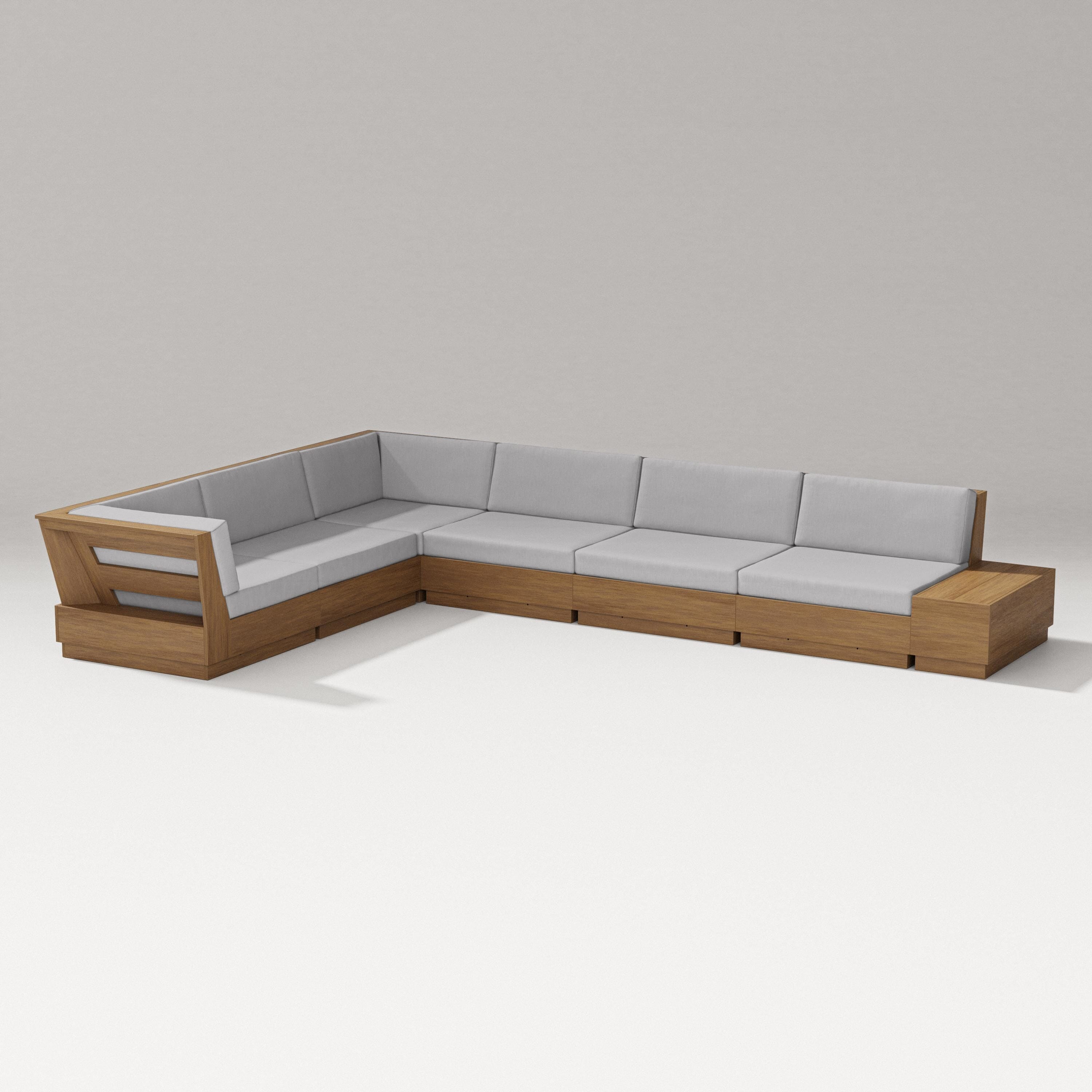 PW Designer Series Elevate 7-Piece Corner Sectional in Natural / Granite