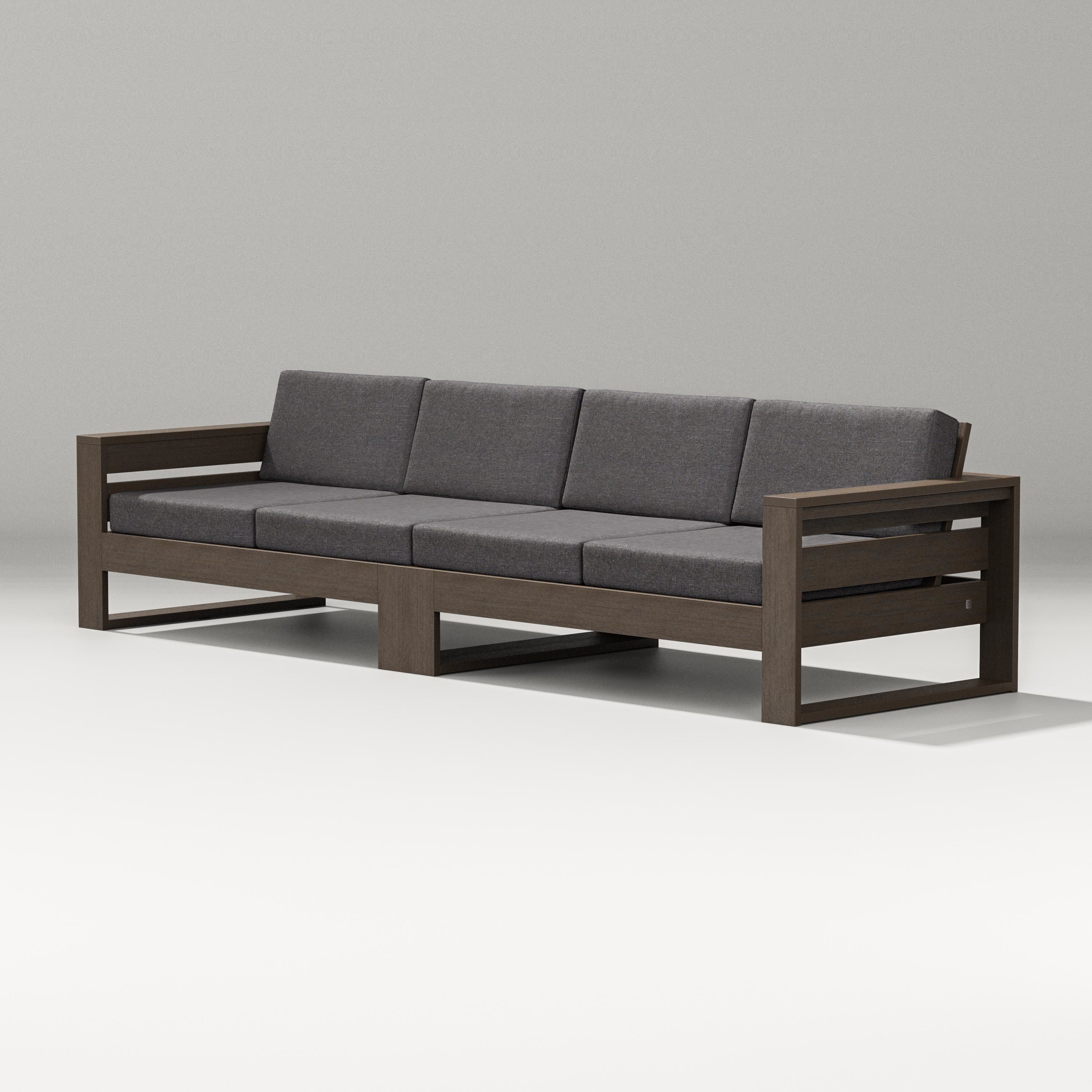 PW Designer Series Latitude Straight Sectional in Kona / Ash Charcoal