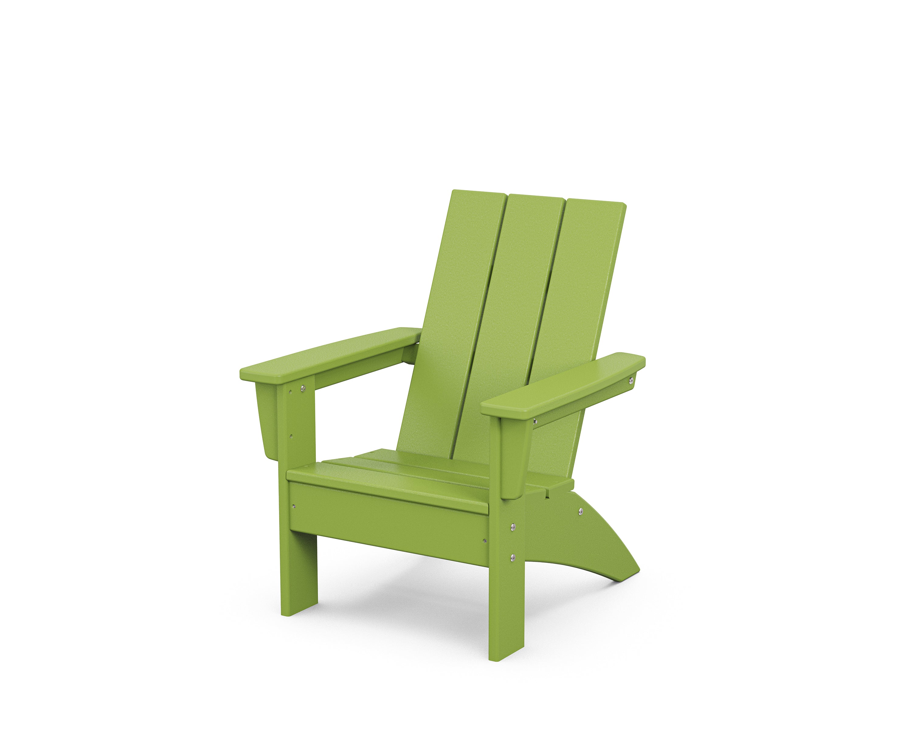 POLYWOOD Kids Modern Adirondack Chair in Lime