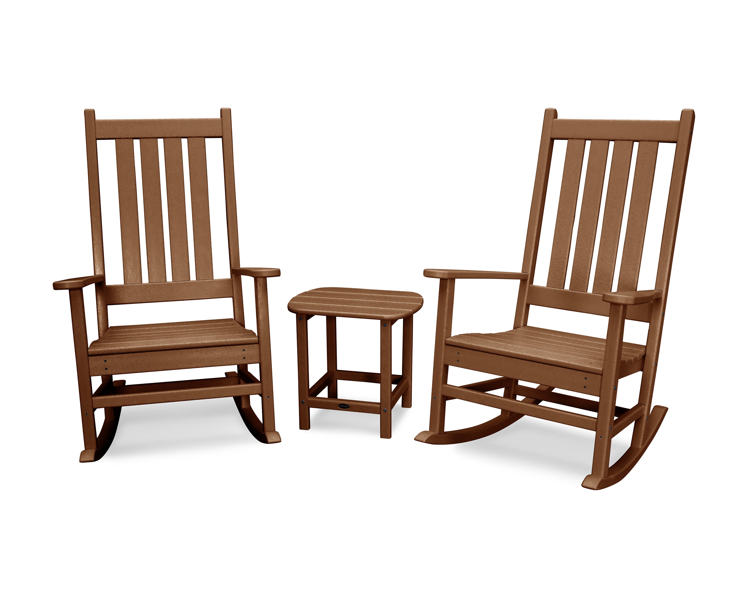 POLYWOOD® Vineyard 3-Piece Rocking Set in Teak