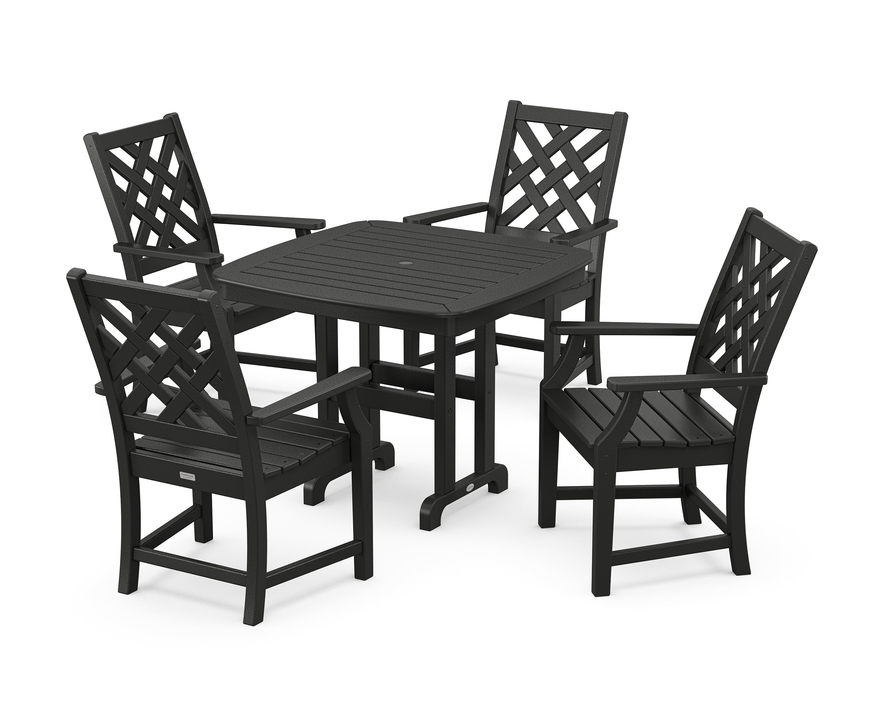 Country Living Wovendale 5-Piece Dining Set in Black