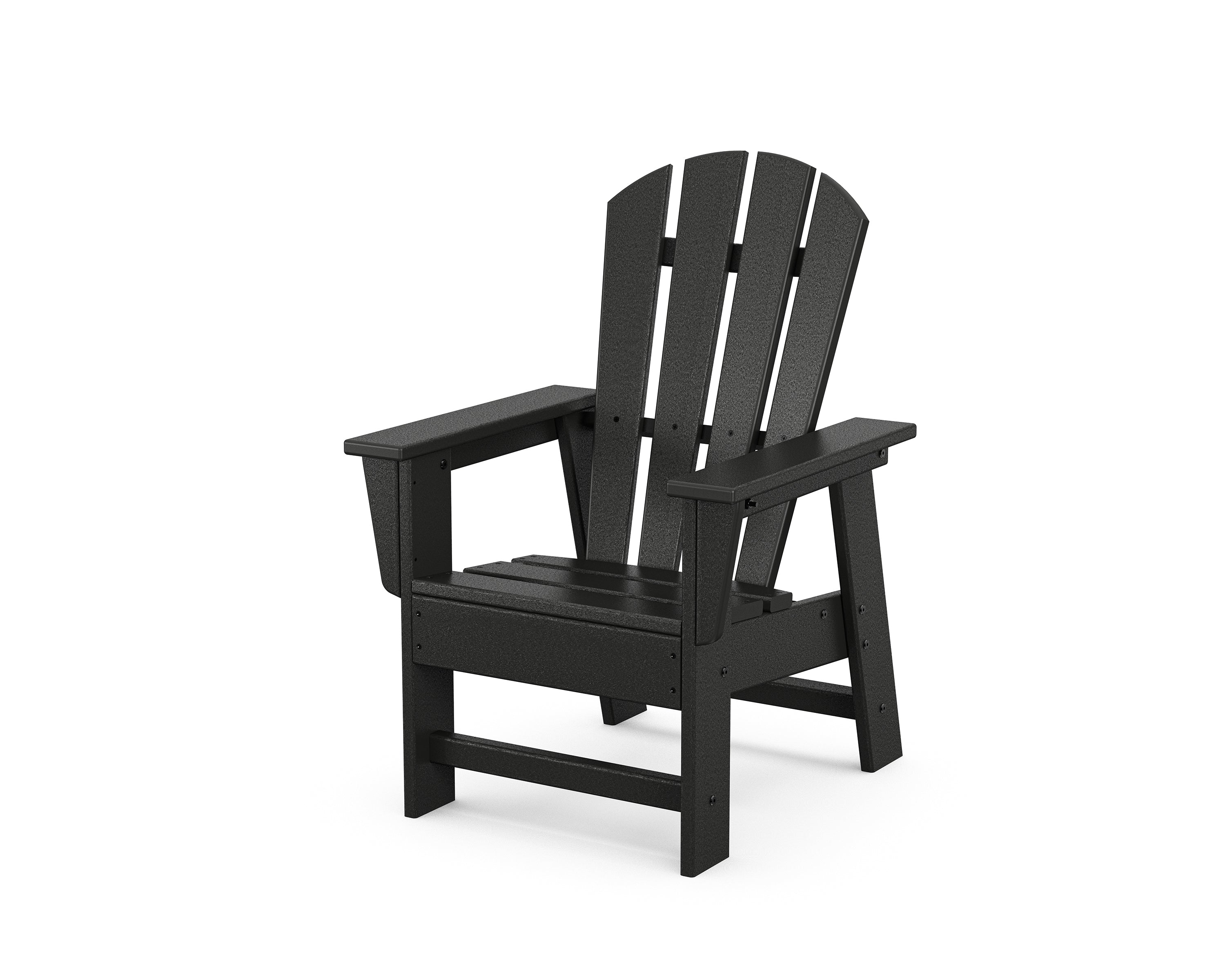 POLYWOOD Kids Adirondack Chair in Black