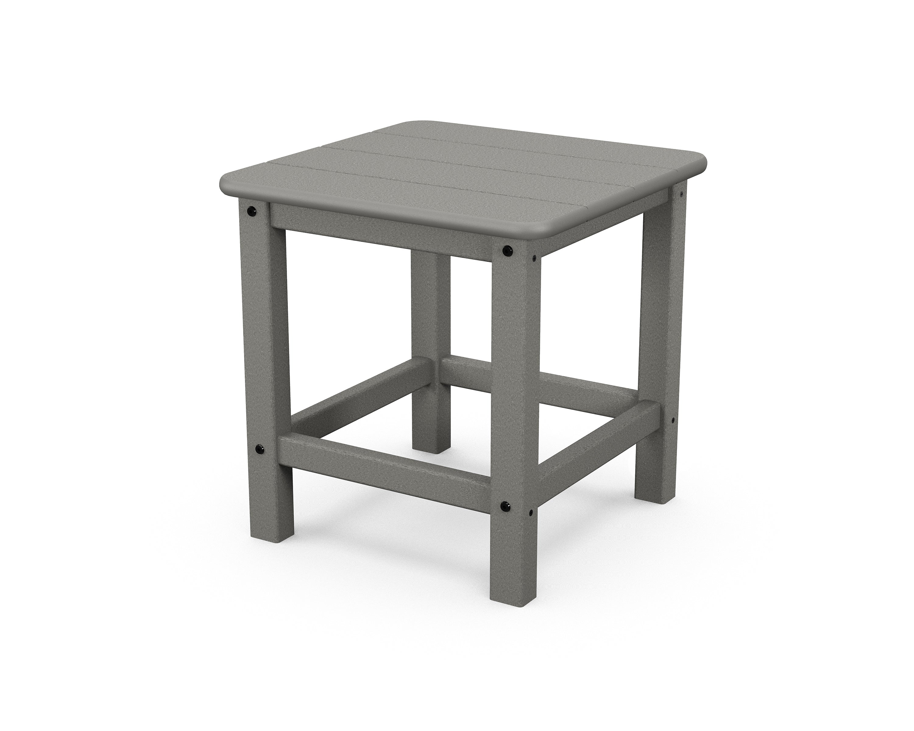 POLYWOOD Seashell 18" Side Table in Slate Grey
