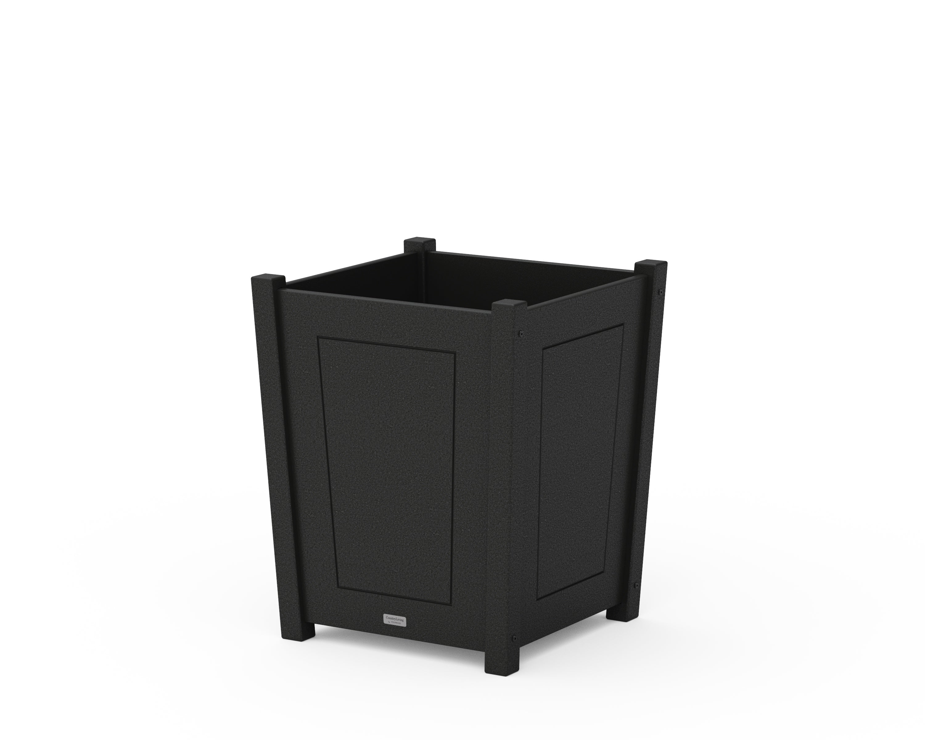 Country Living Country Living Large Tapered Square Short Planter Box in Black