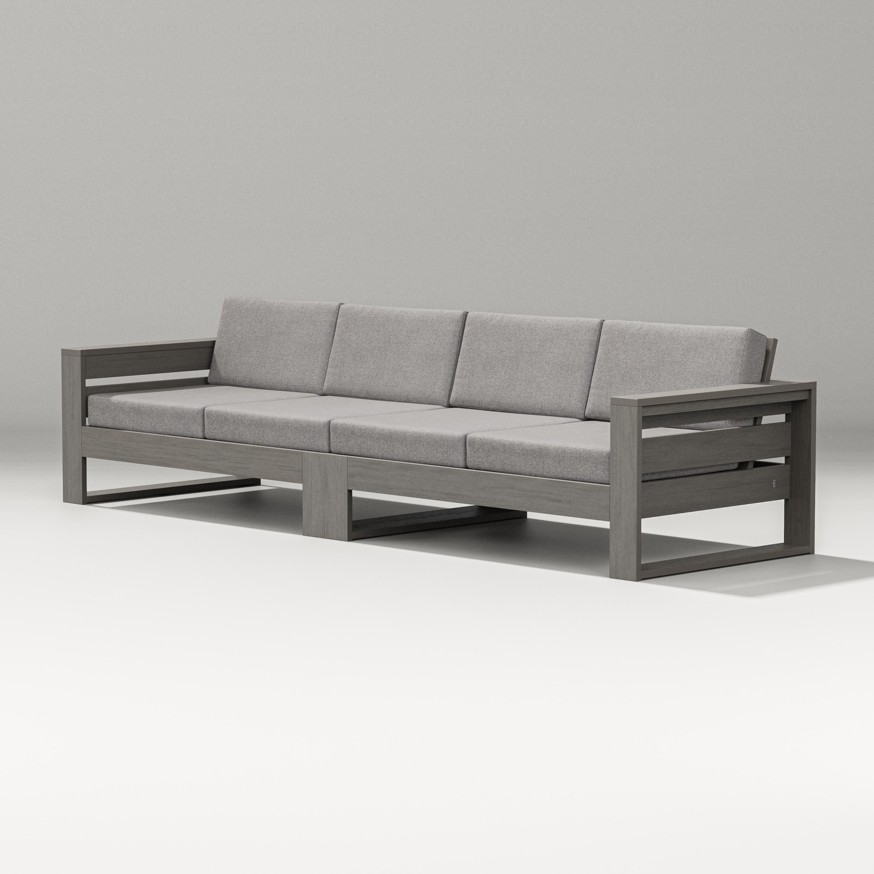 PW Designer Series Latitude Straight Sectional in Driftwood / Grey Mist
