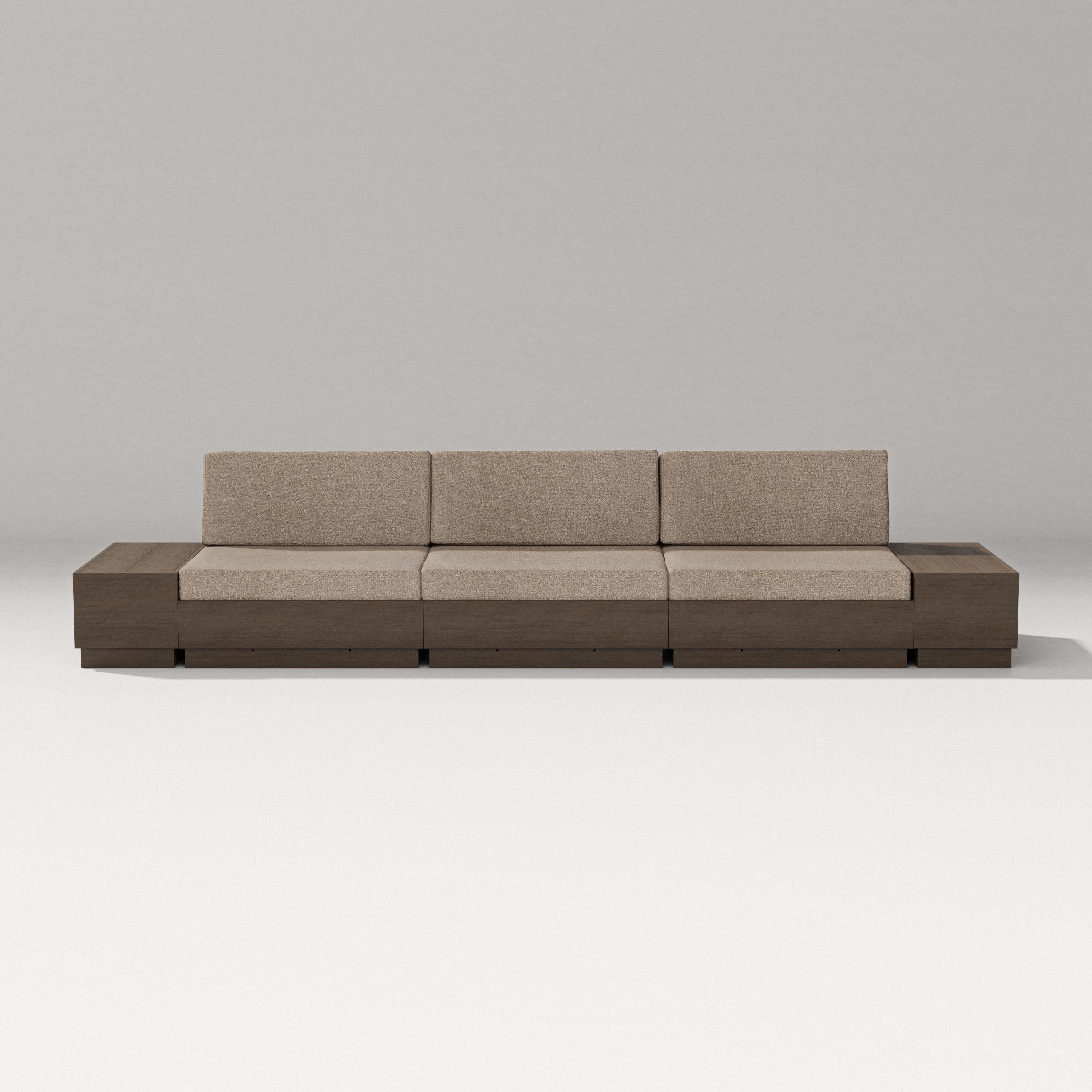 PW Designer Series Elevate Straight Sectional in Kona / Spiced Burlap