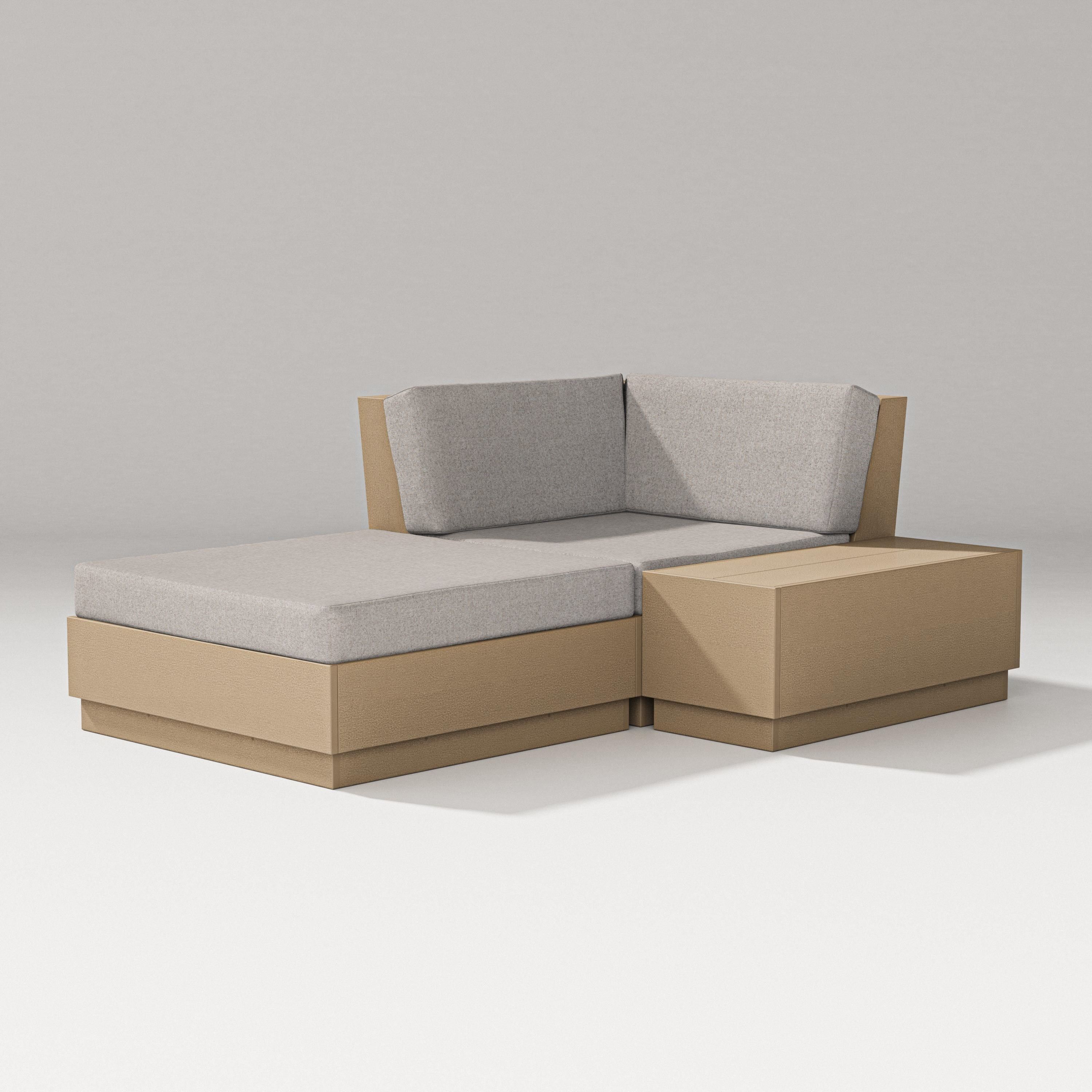 PW Designer Series Elevate Corner Chaise in Vintage Sahara / Weathered Tweed