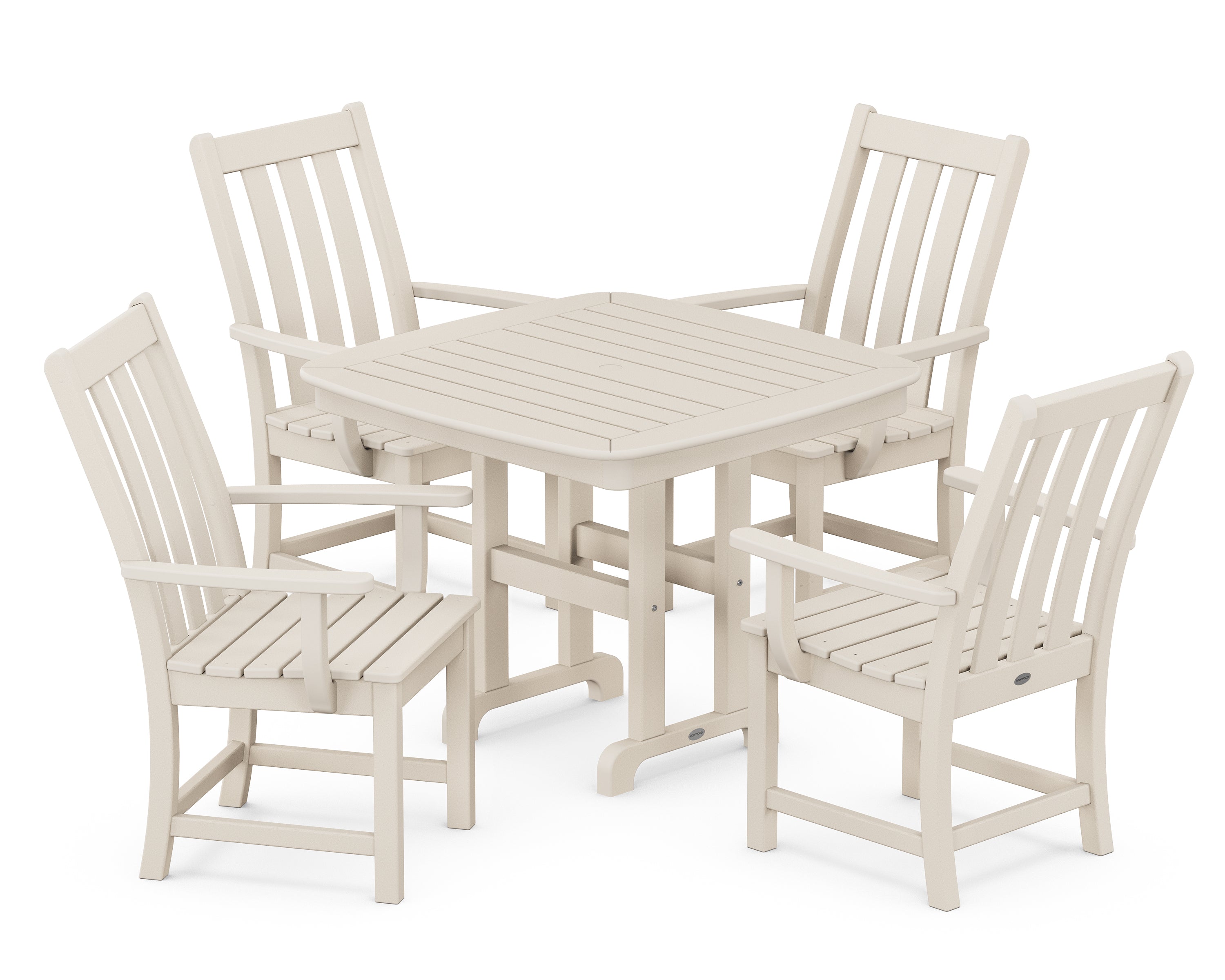 POLYWOOD® Vineyard 5-Piece Dining Set in Sand
