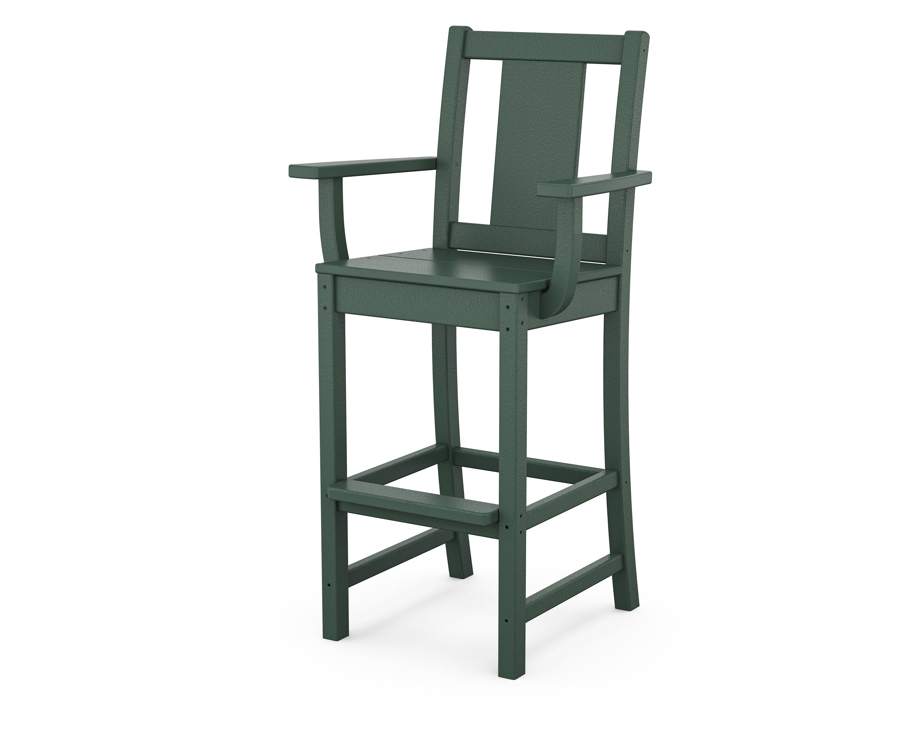POLYWOOD Prairie Bar Arm Chair in Green