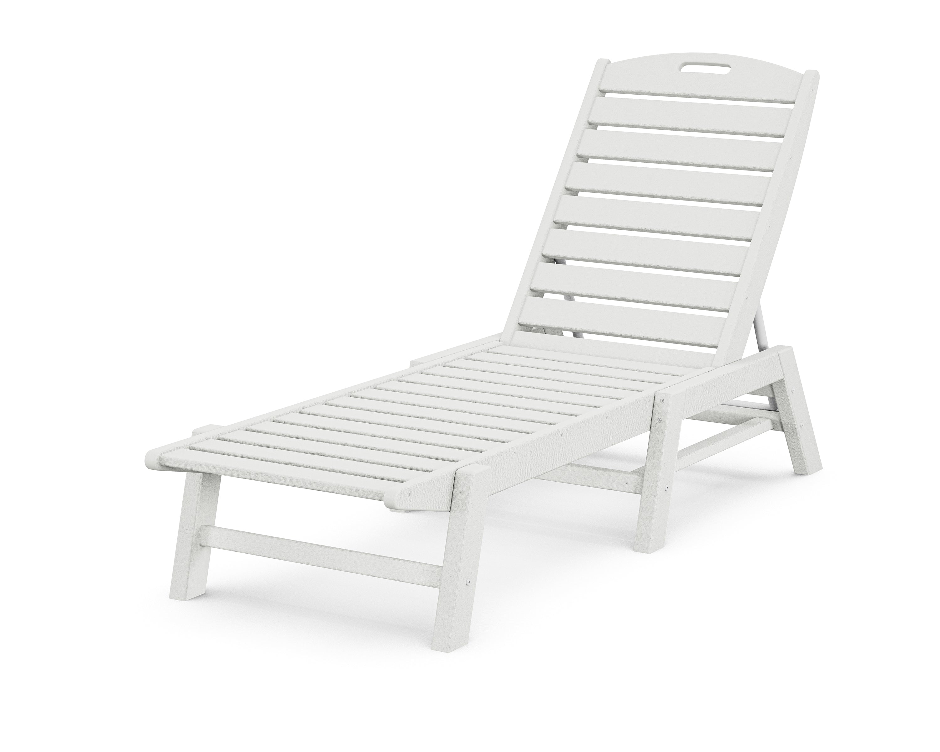 POLYWOOD Nautical Chaise in Vintage White
