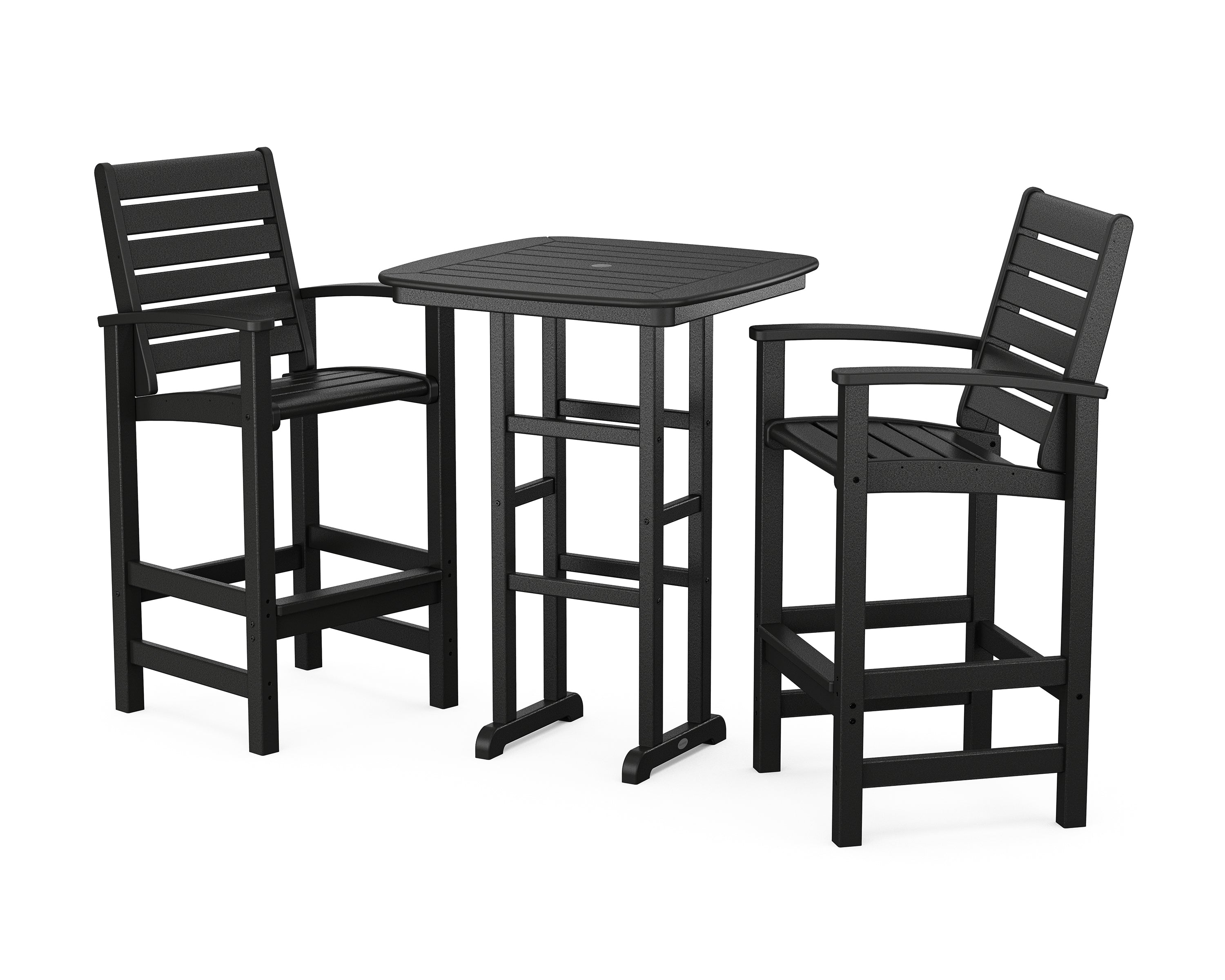 POLYWOOD Signature 3-Piece Bar Set in Black