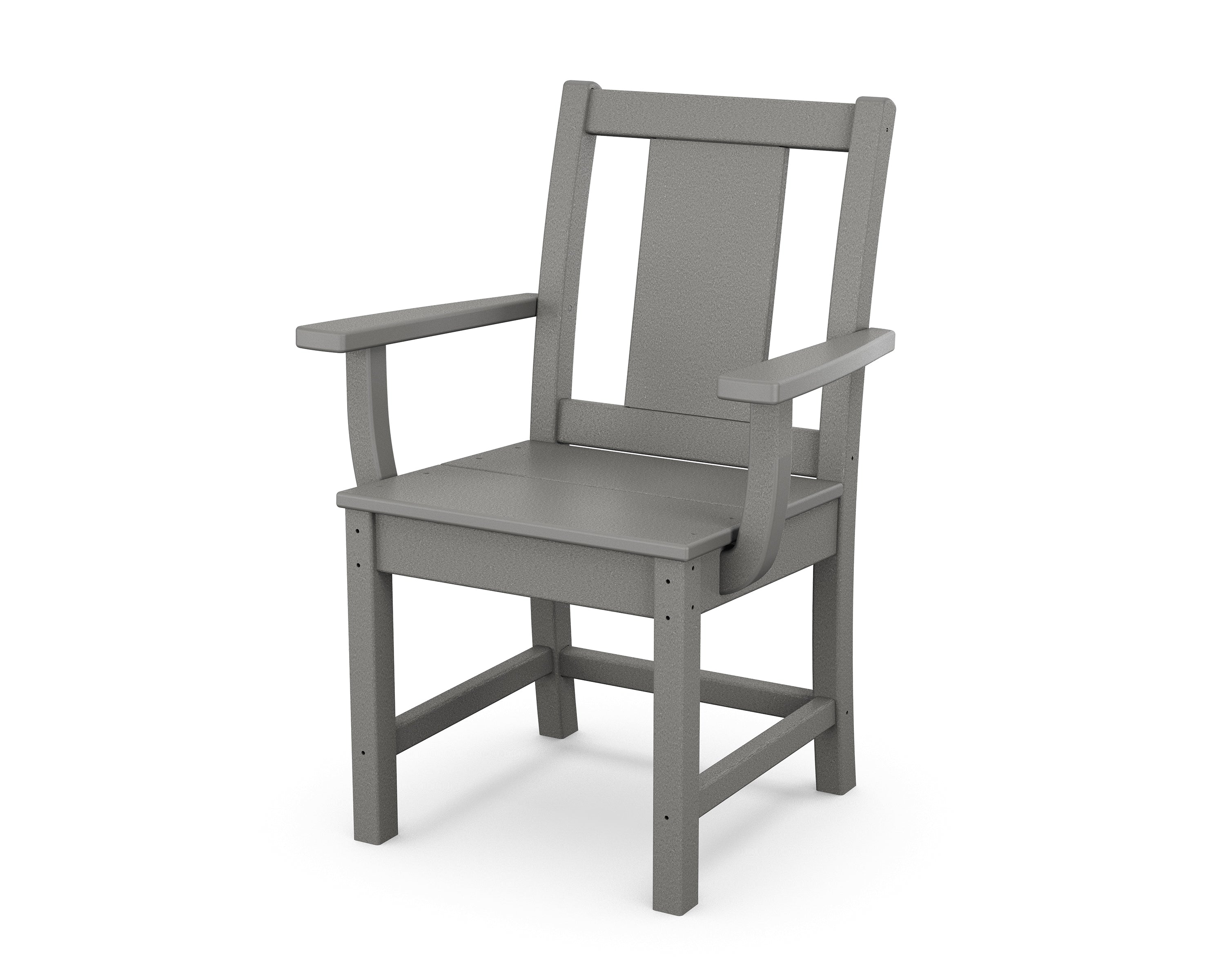 POLYWOOD Prairie Dining Arm Chair in Slate Grey