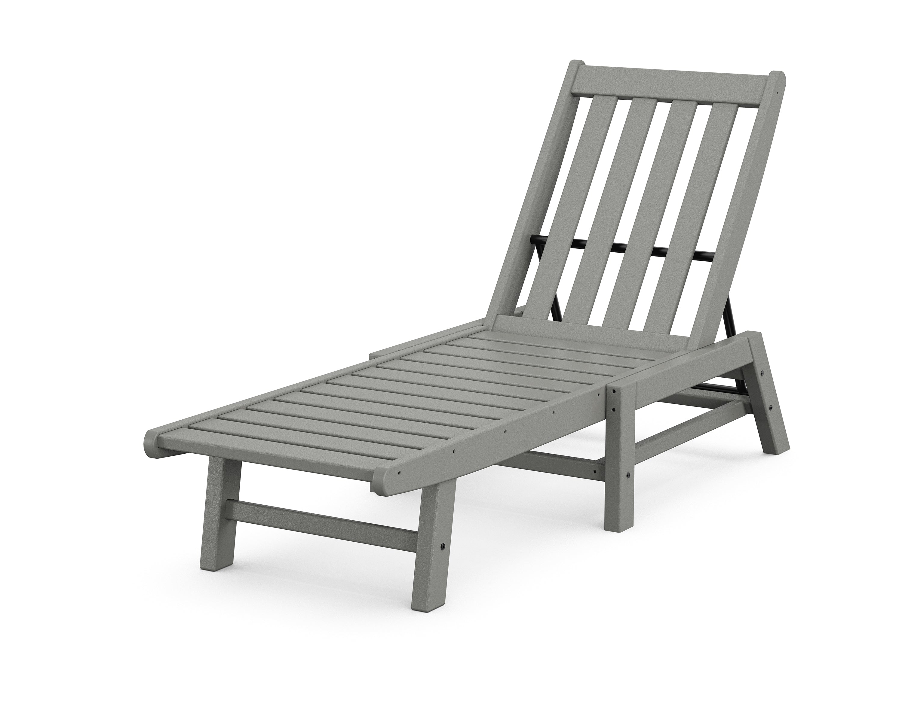 POLYWOOD® Vineyard Chaise in Slate Grey