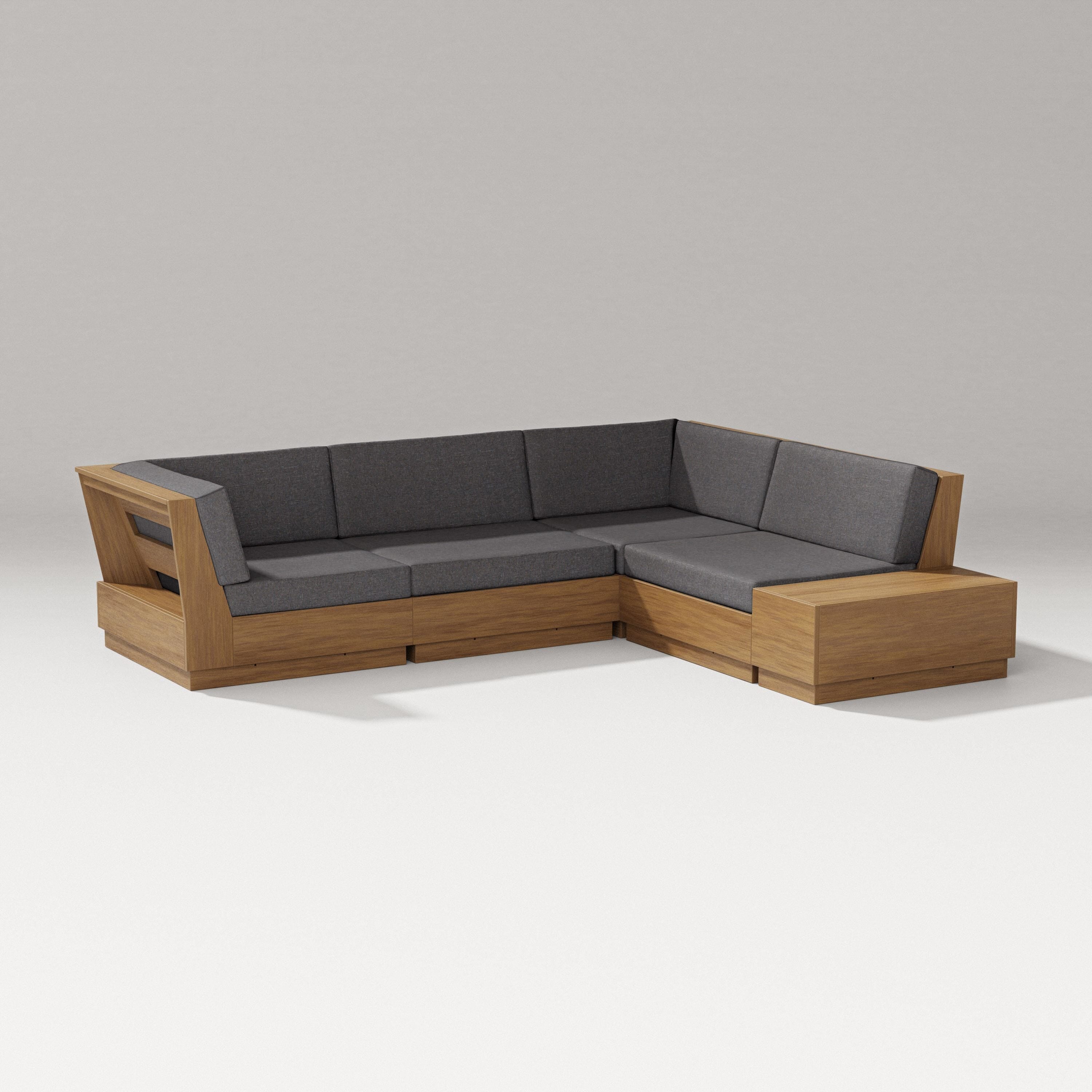 PW Designer Series Elevate Corner Sectional in Natural / Ash Charcoal