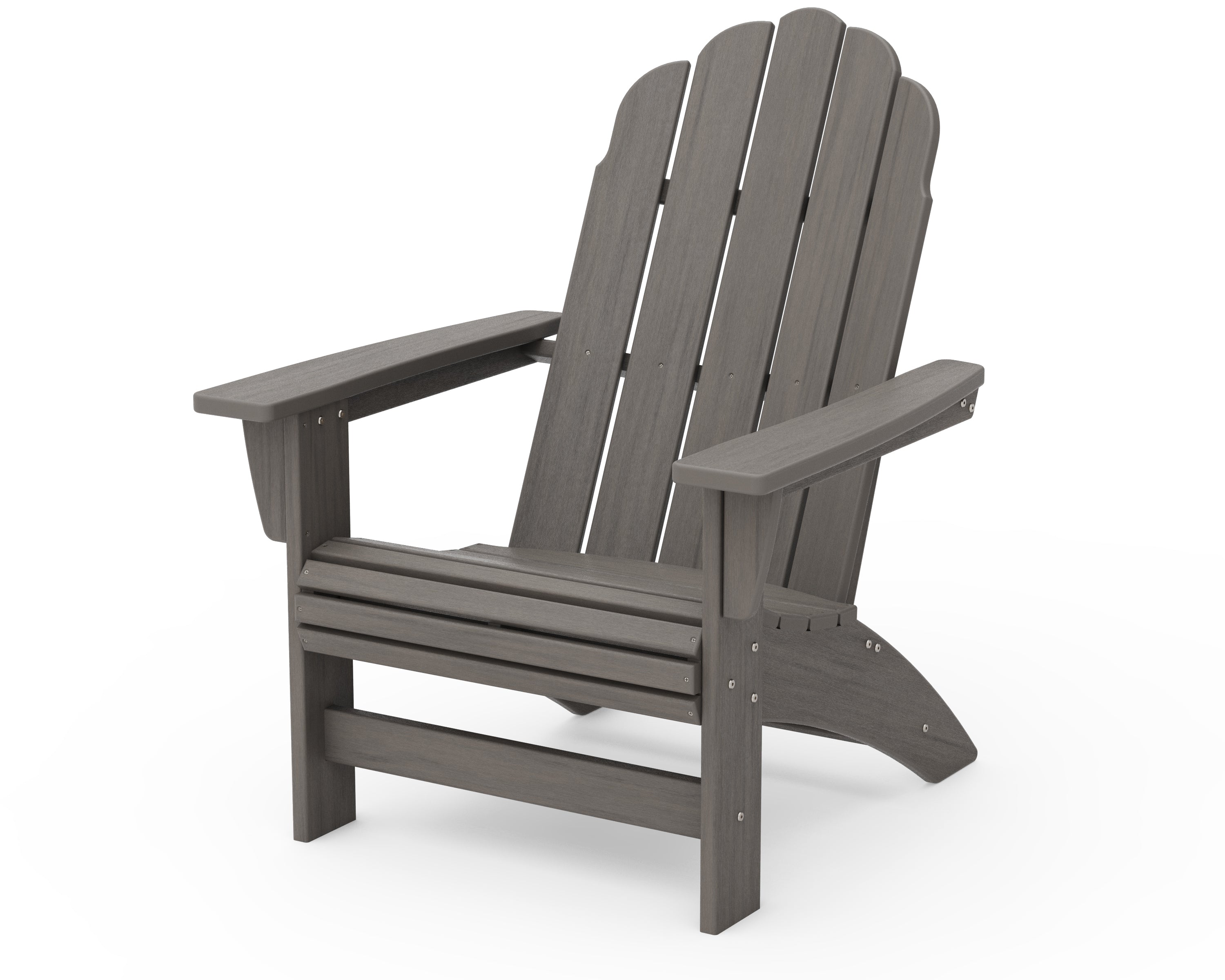 POLYWOOD Vineyard Grand Adirondack Chair in Driftwood