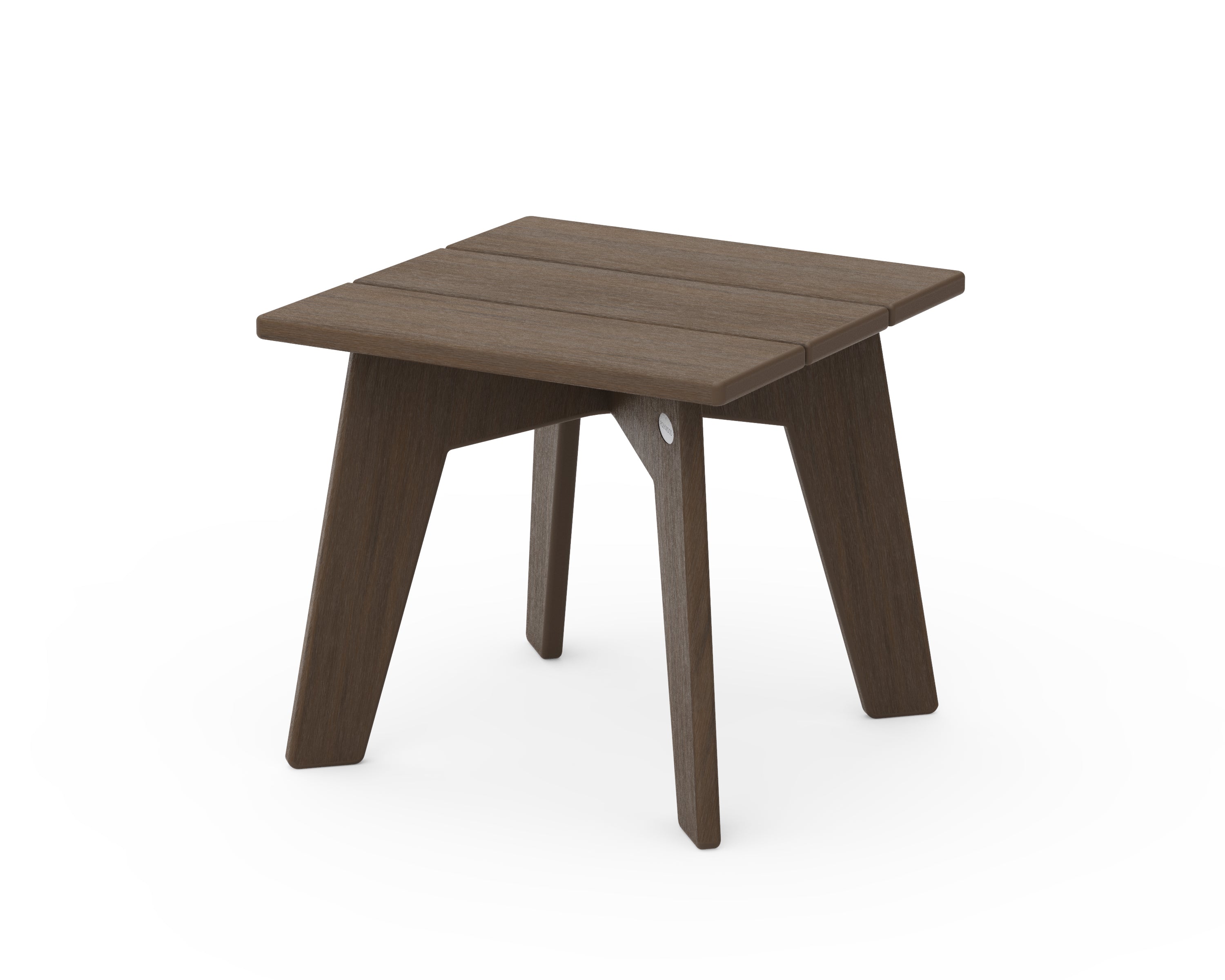 POLYWOOD Riviera Modern Side Table in Kona