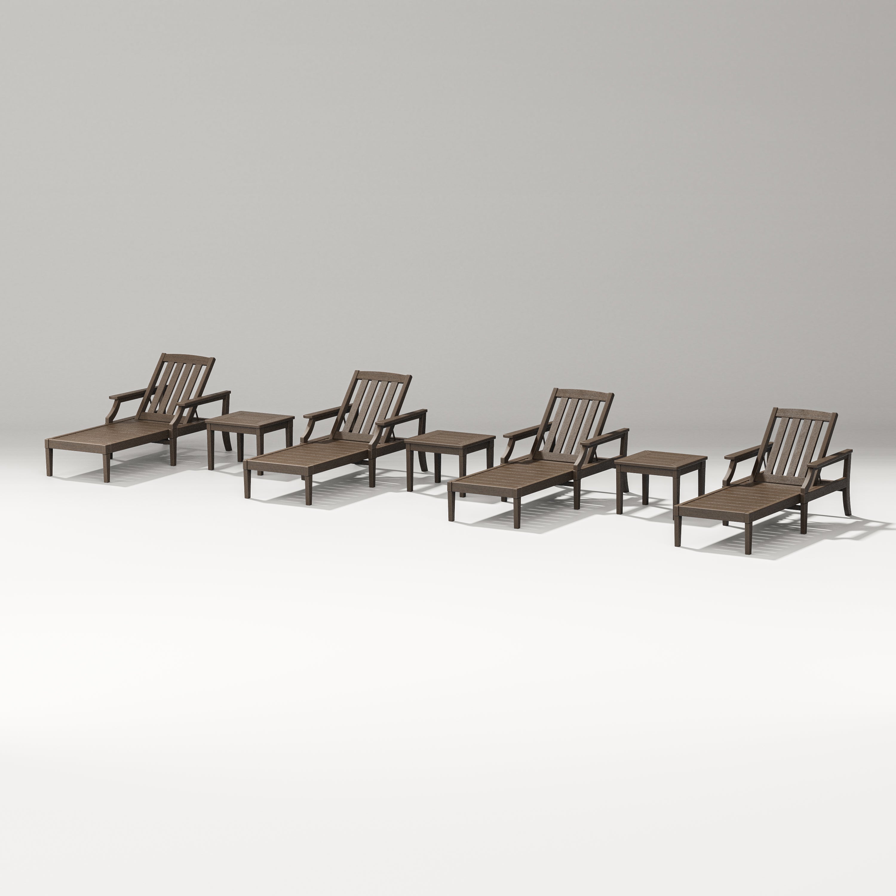 PW Designer Series Estate 7-Piece Chaise Lounge Set in Kona