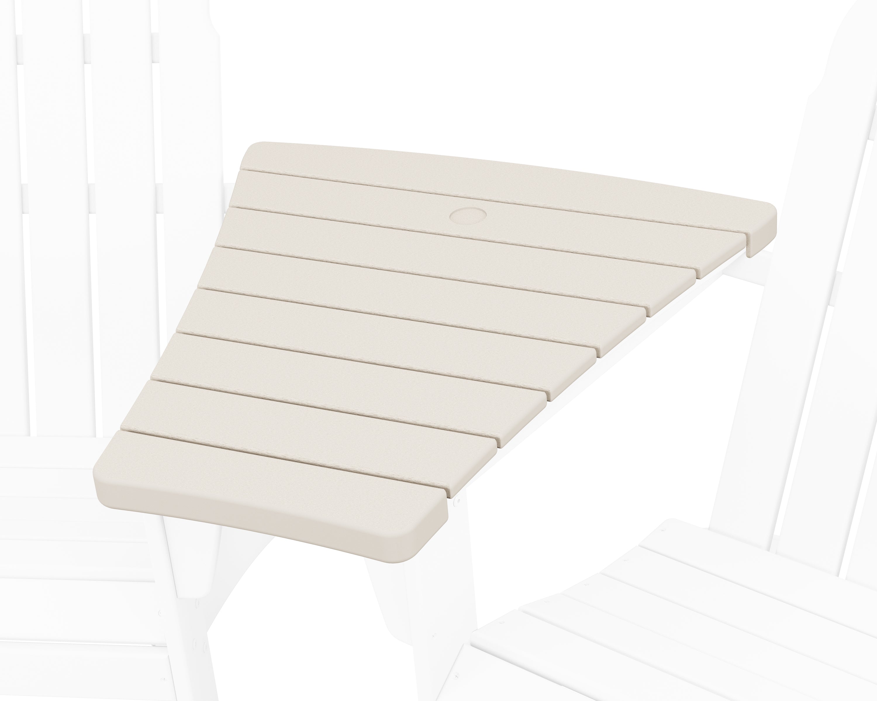 POLYWOOD 400 Series Angled Adirondack Connecting Table in Sand