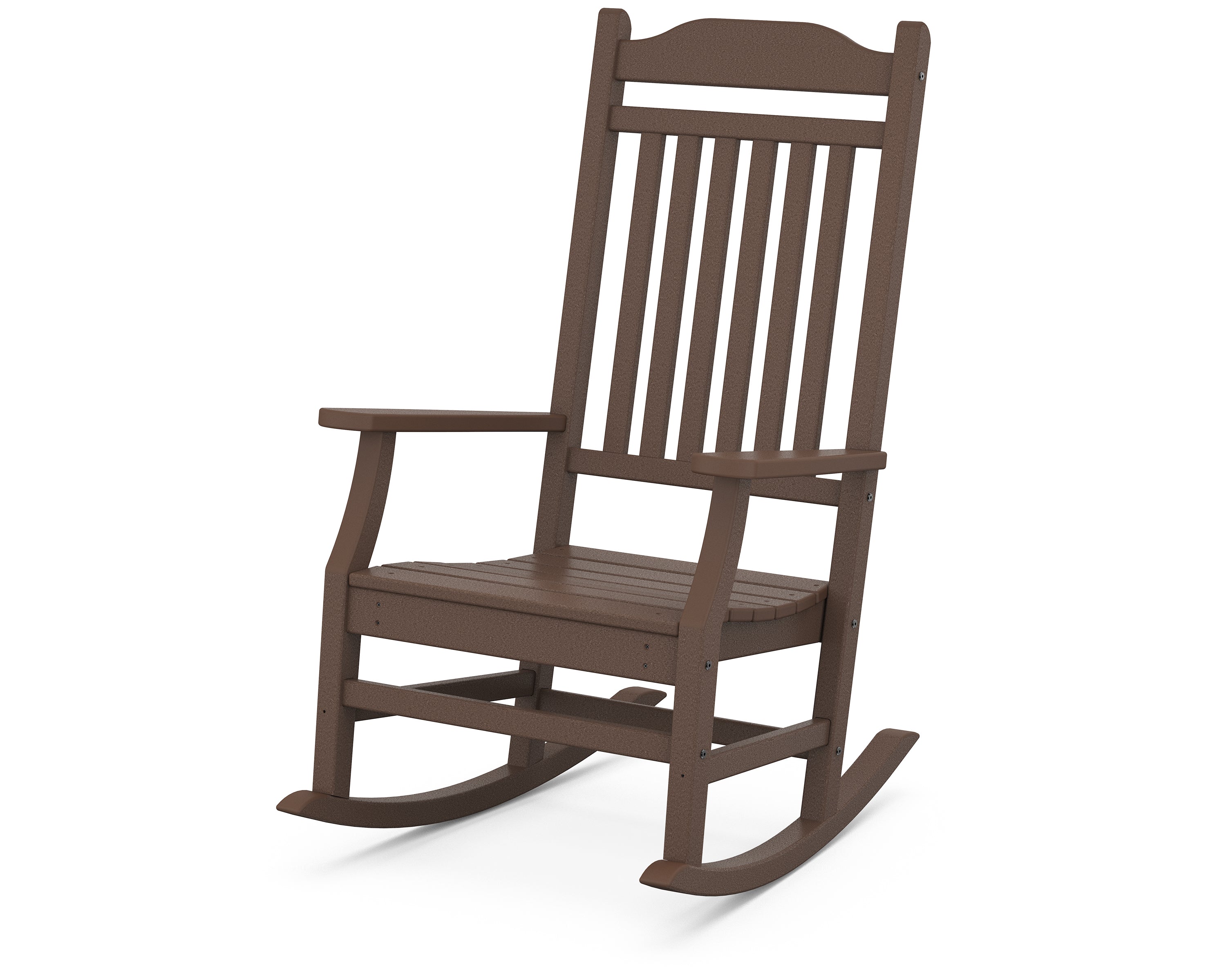 POLYWOOD Country Living Rocking Chair in Mahogany