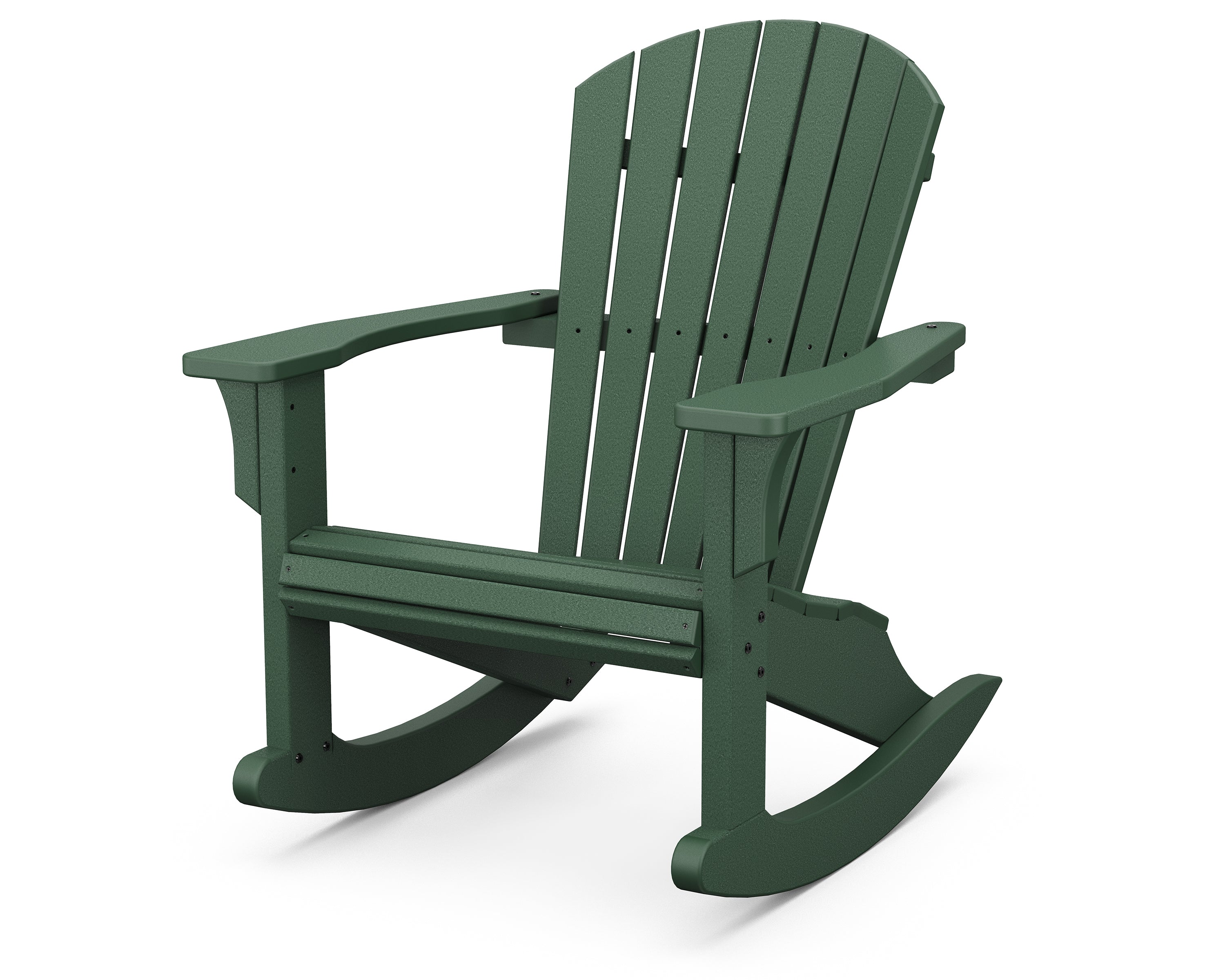 POLYWOOD® Seashell Rocking Chair in Green