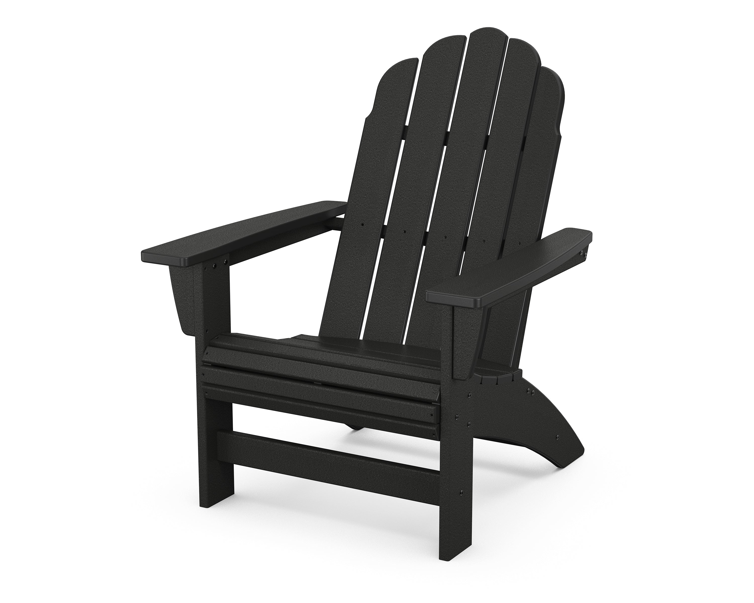 POLYWOOD Vineyard Grand Adirondack Chair in Black