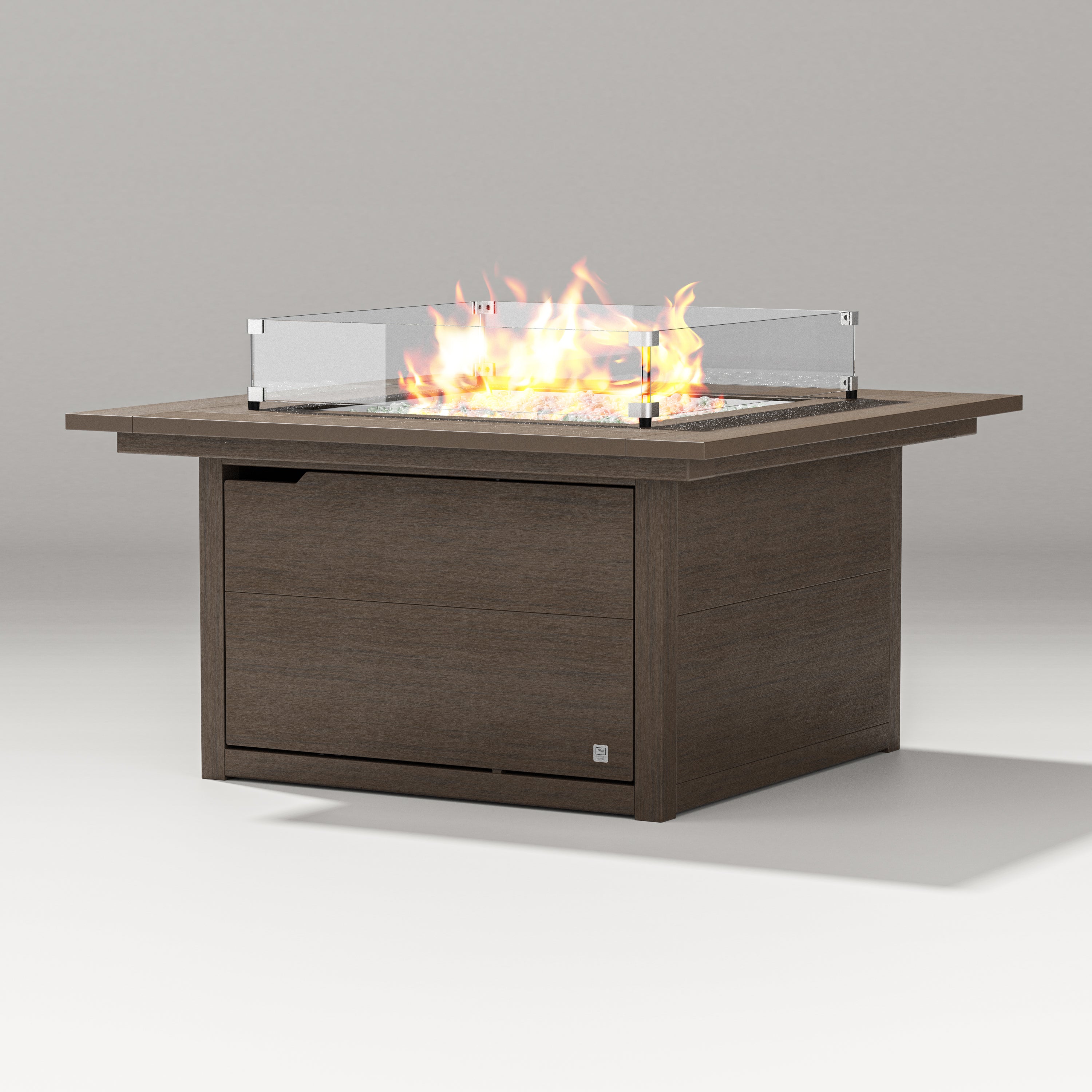 PW Designer Series Cube Fire Table in Kona