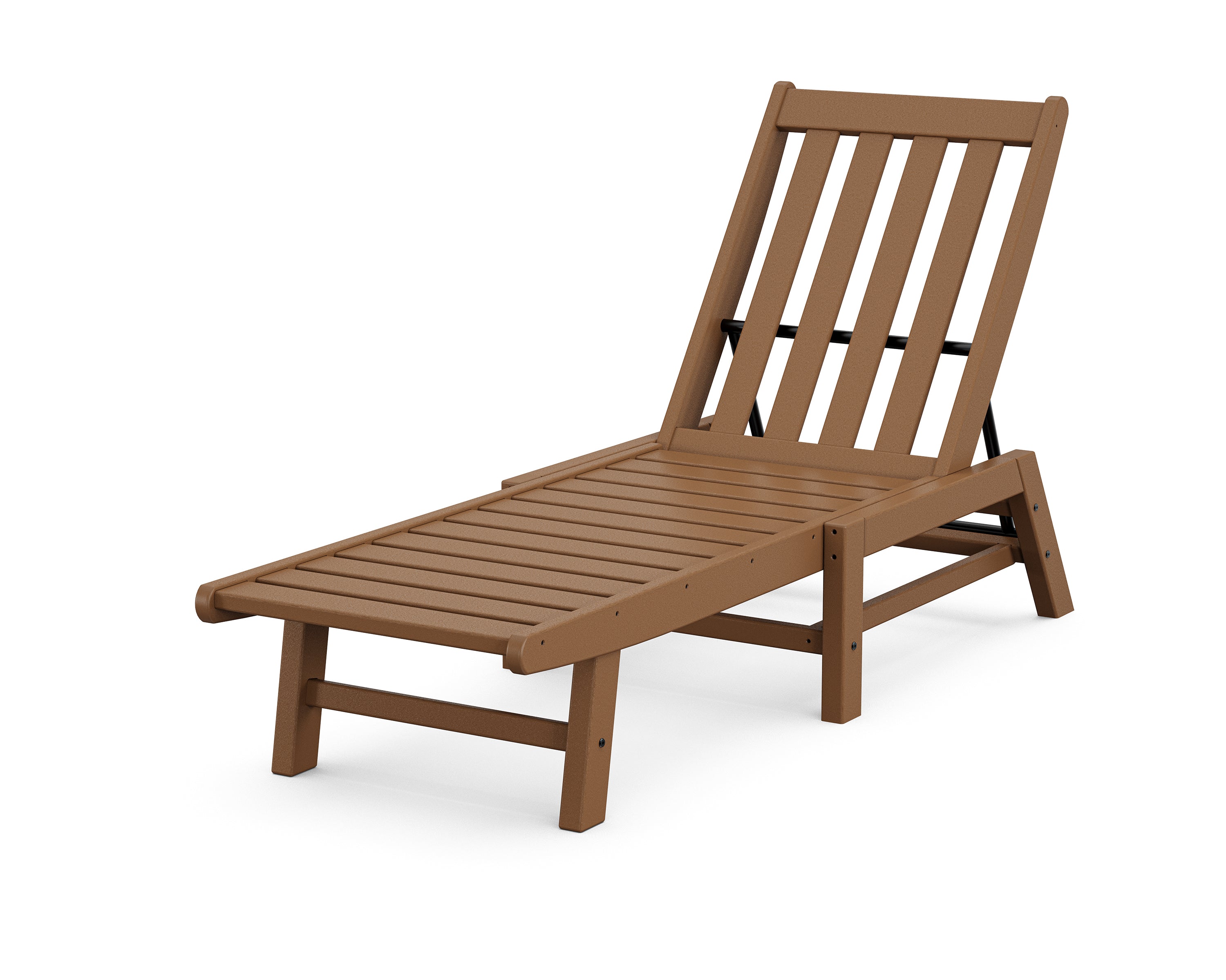 POLYWOOD® Vineyard Chaise in Teak