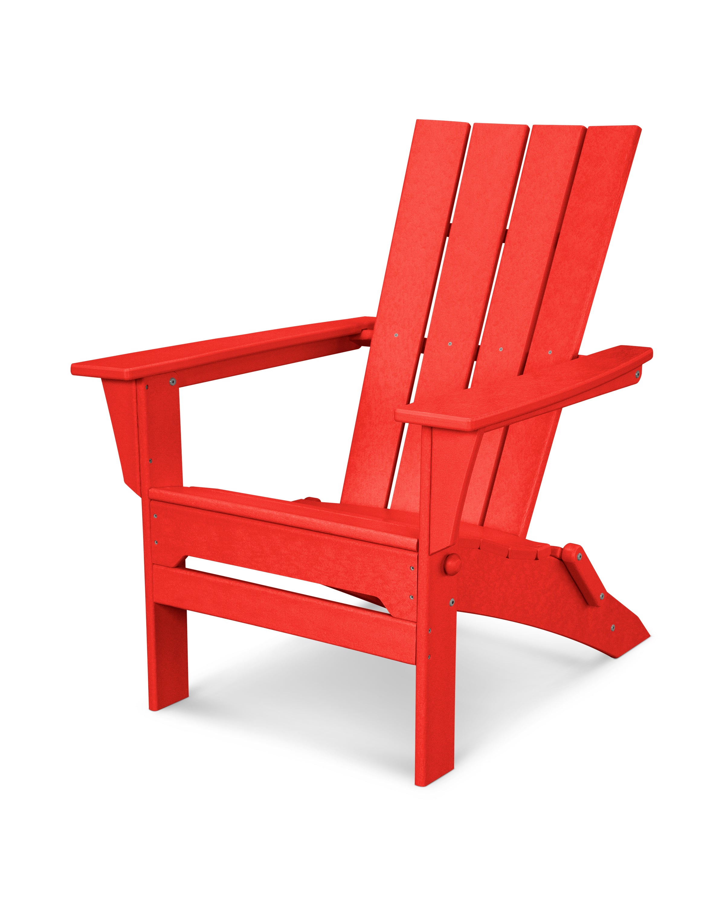 POLYWOOD Quattro Folding Adirondack in Sunset Red