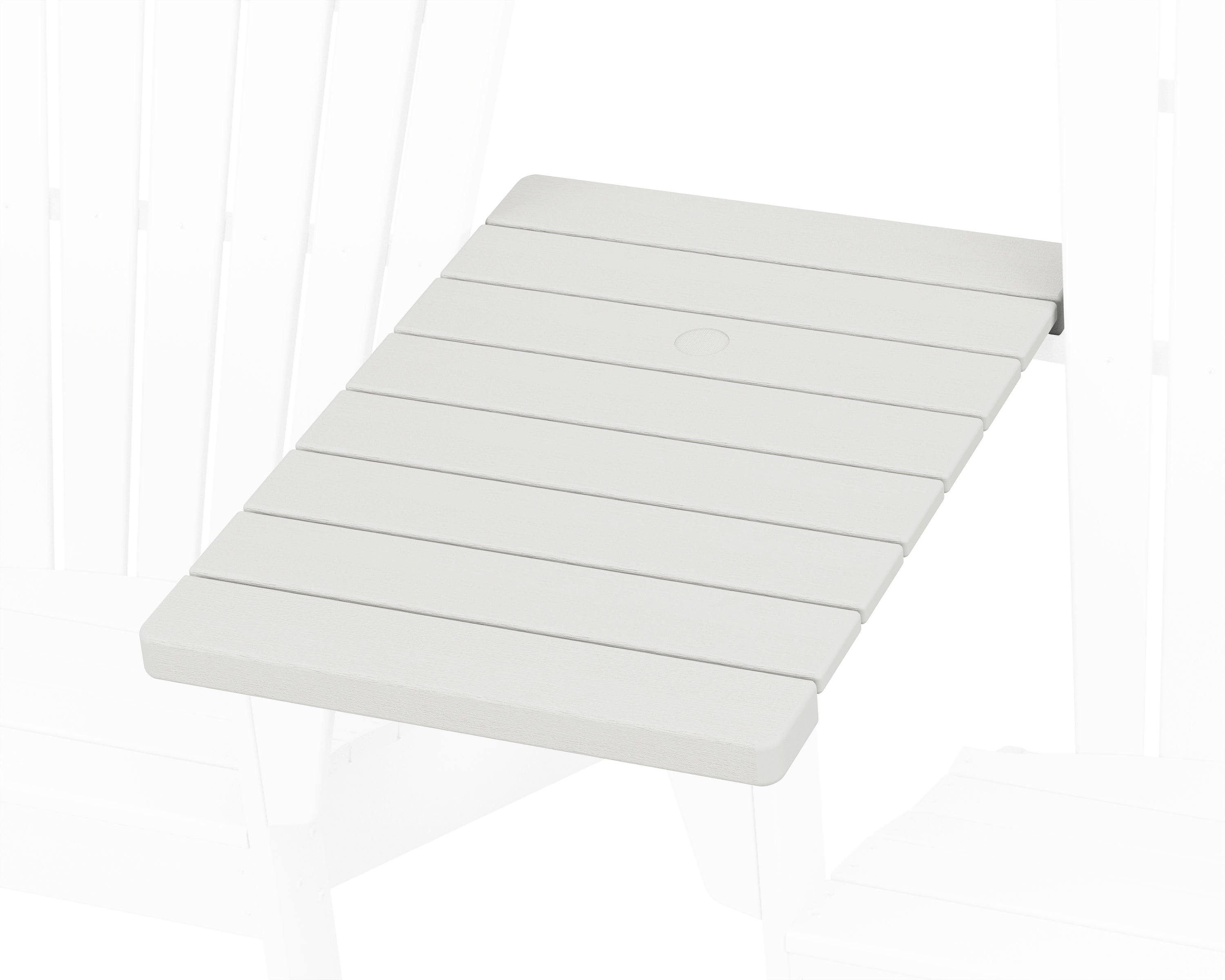 POLYWOOD Straight Adirondack Connecting Table in Vintage White
