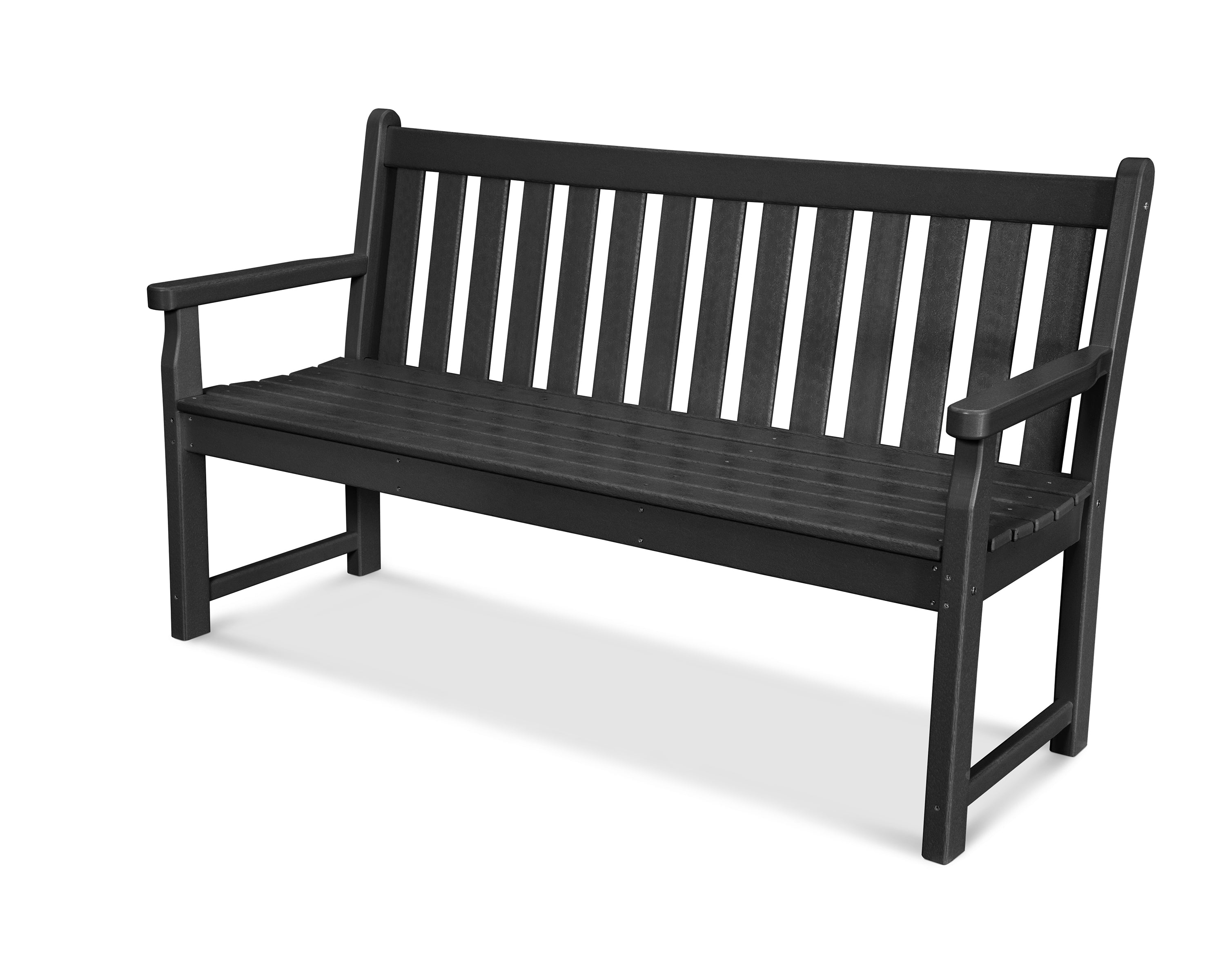 POLYWOOD® Traditional Garden 60" Bench in Black
