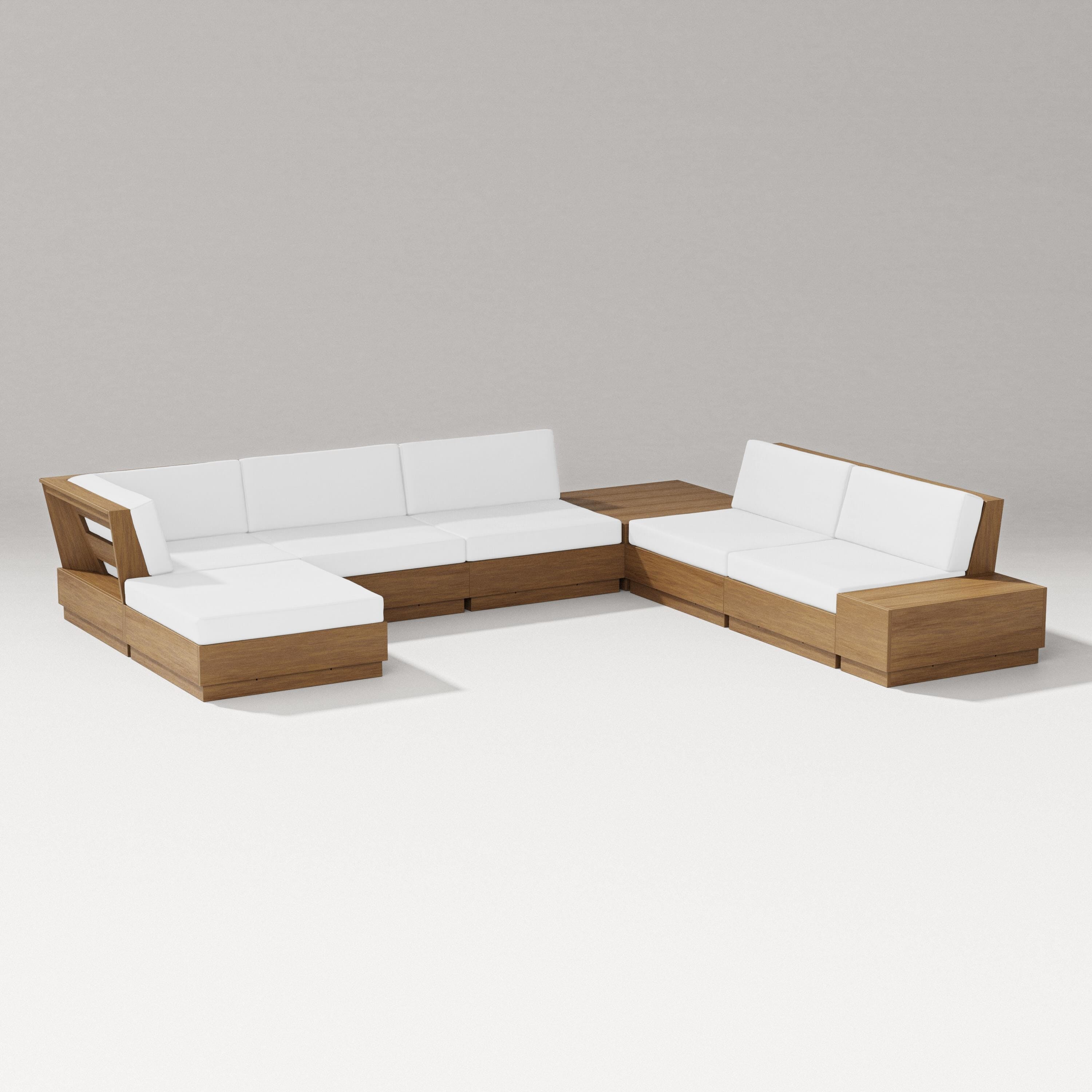 PW Designer Series Elevate 8-Piece Corner Sectional in Natural / Natural