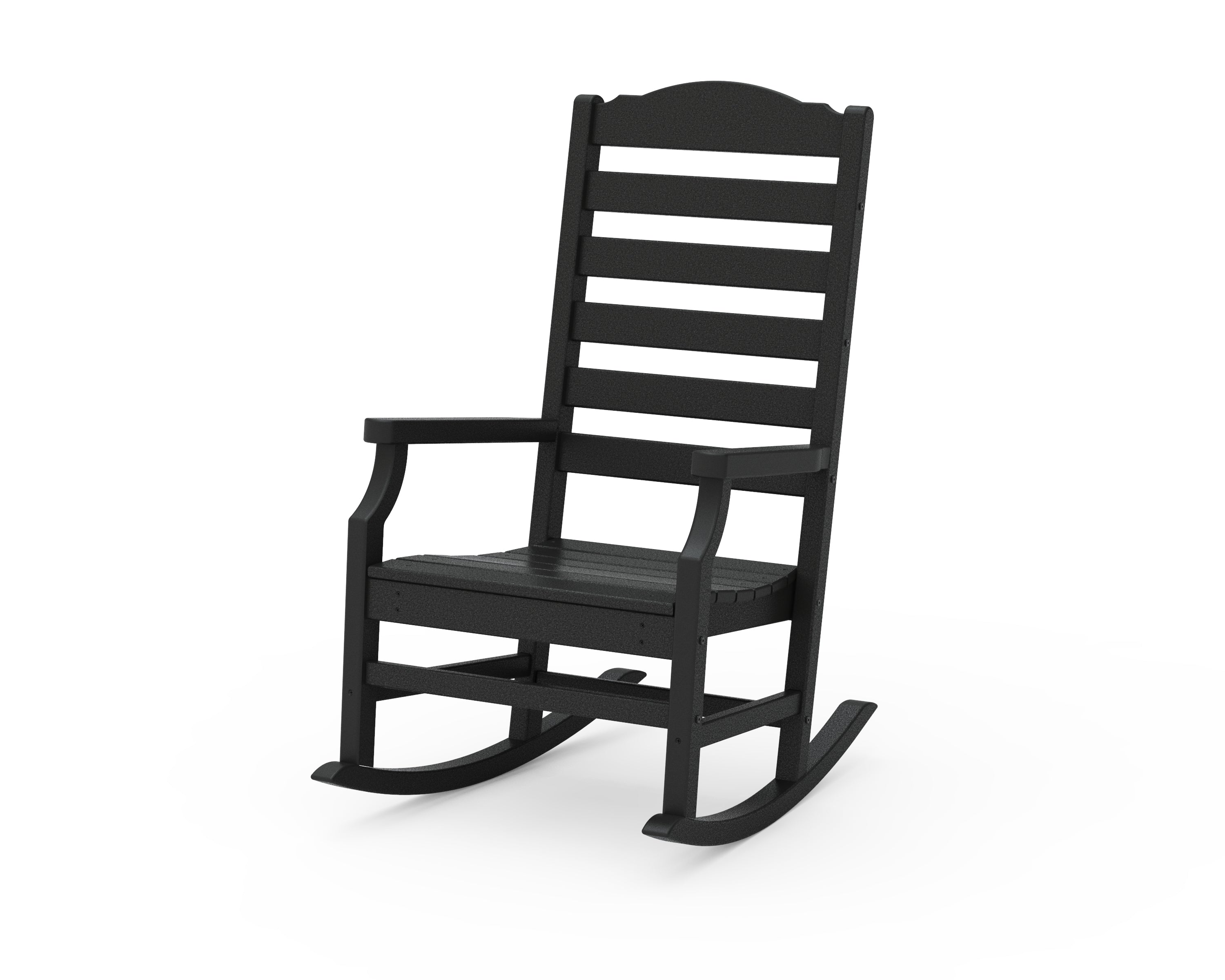 POLYWOOD Savannah Rocking Chair in Black