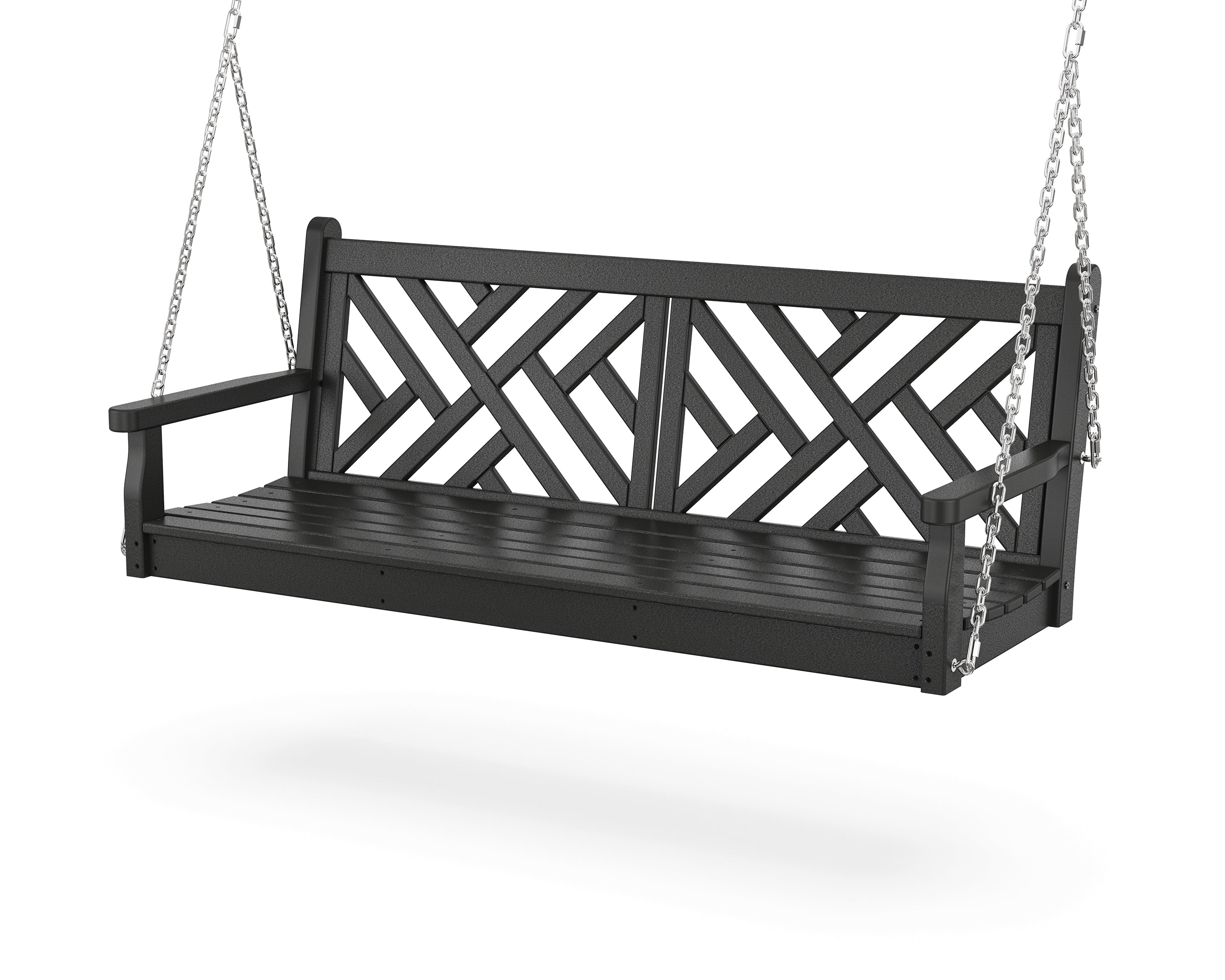 POLYWOOD Chippendale 60” Swing in Black
