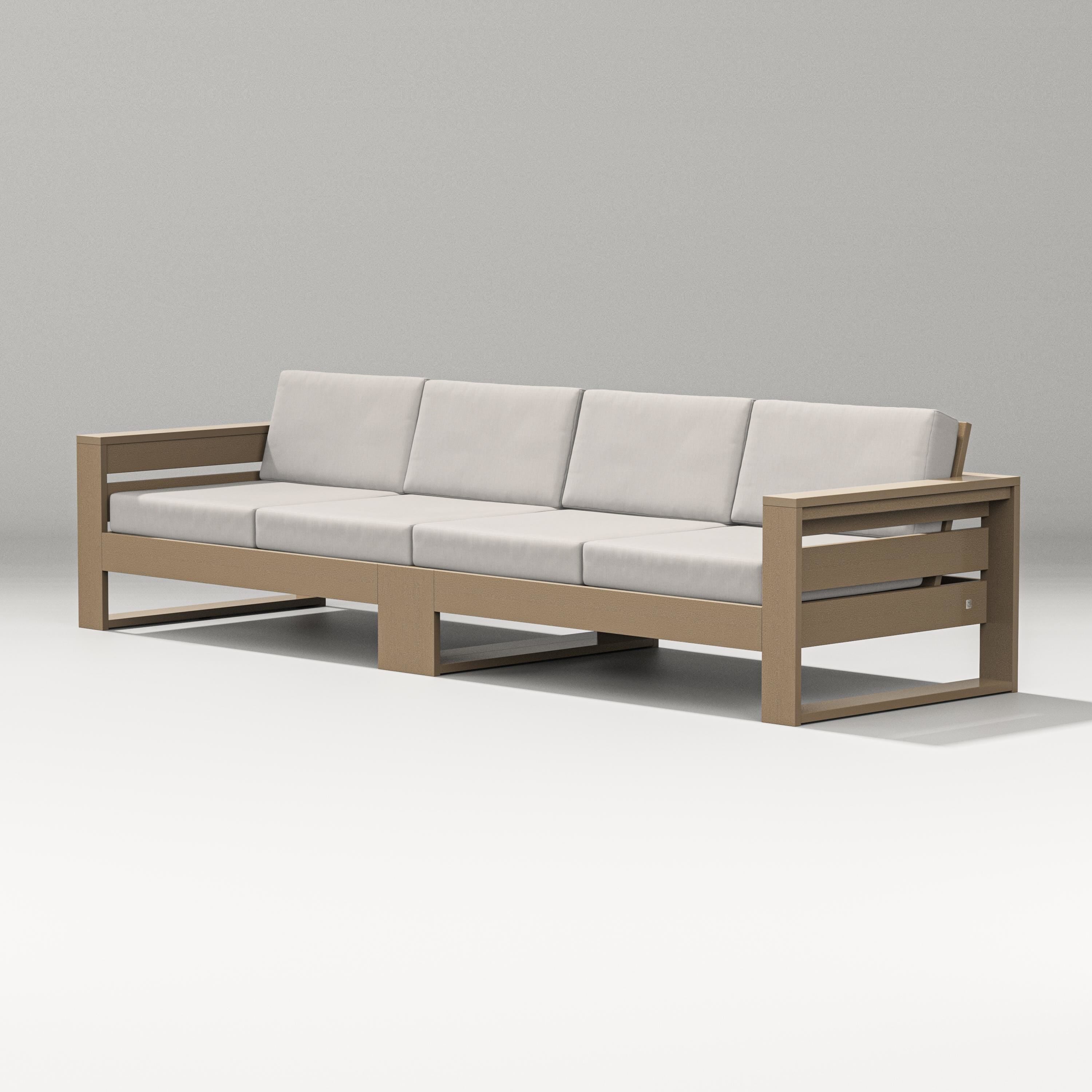 PW Designer Series Latitude Straight Sectional in Vintage Sahara / Cast Ash
