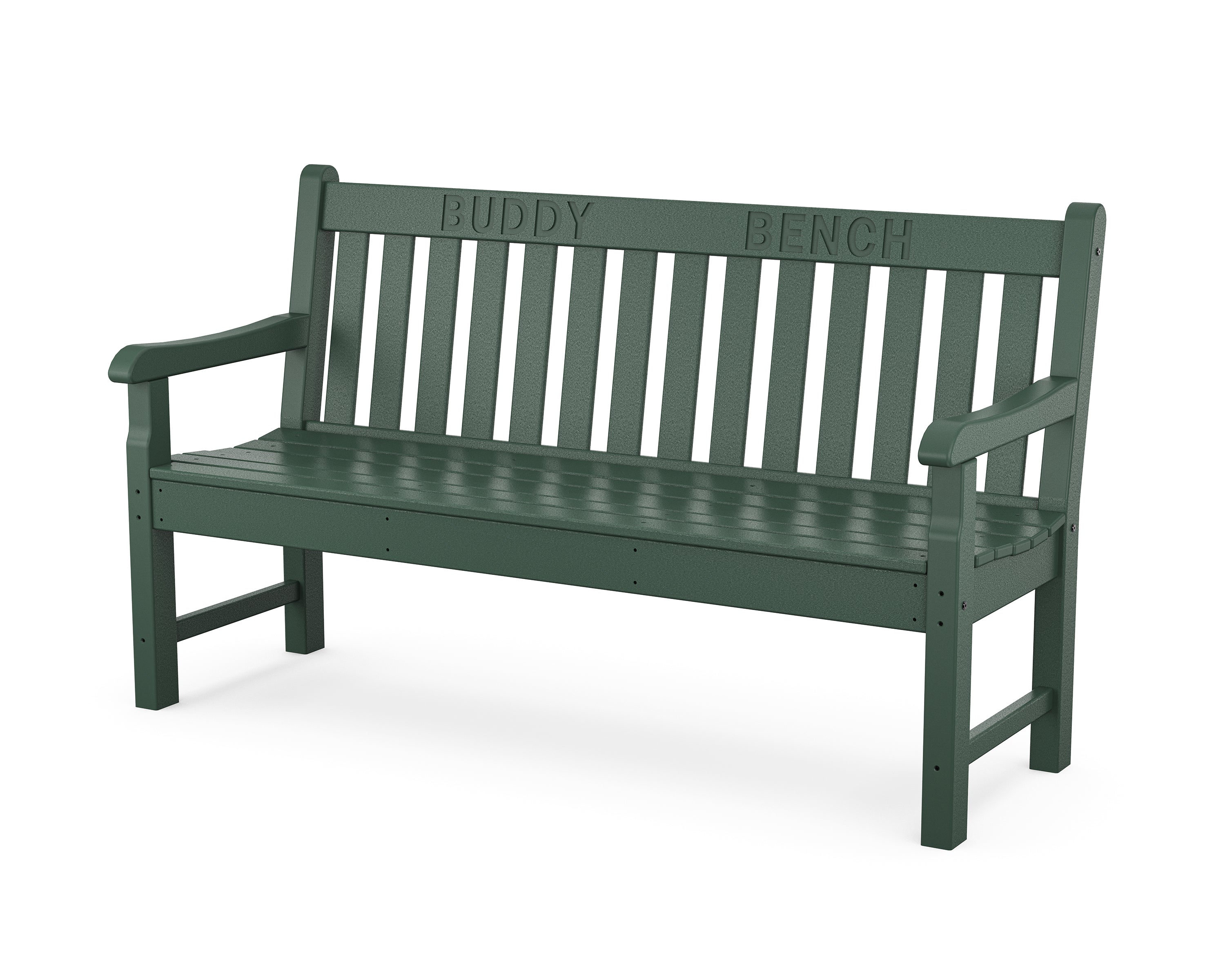 POLYWOOD® 60” Buddy Bench in Green