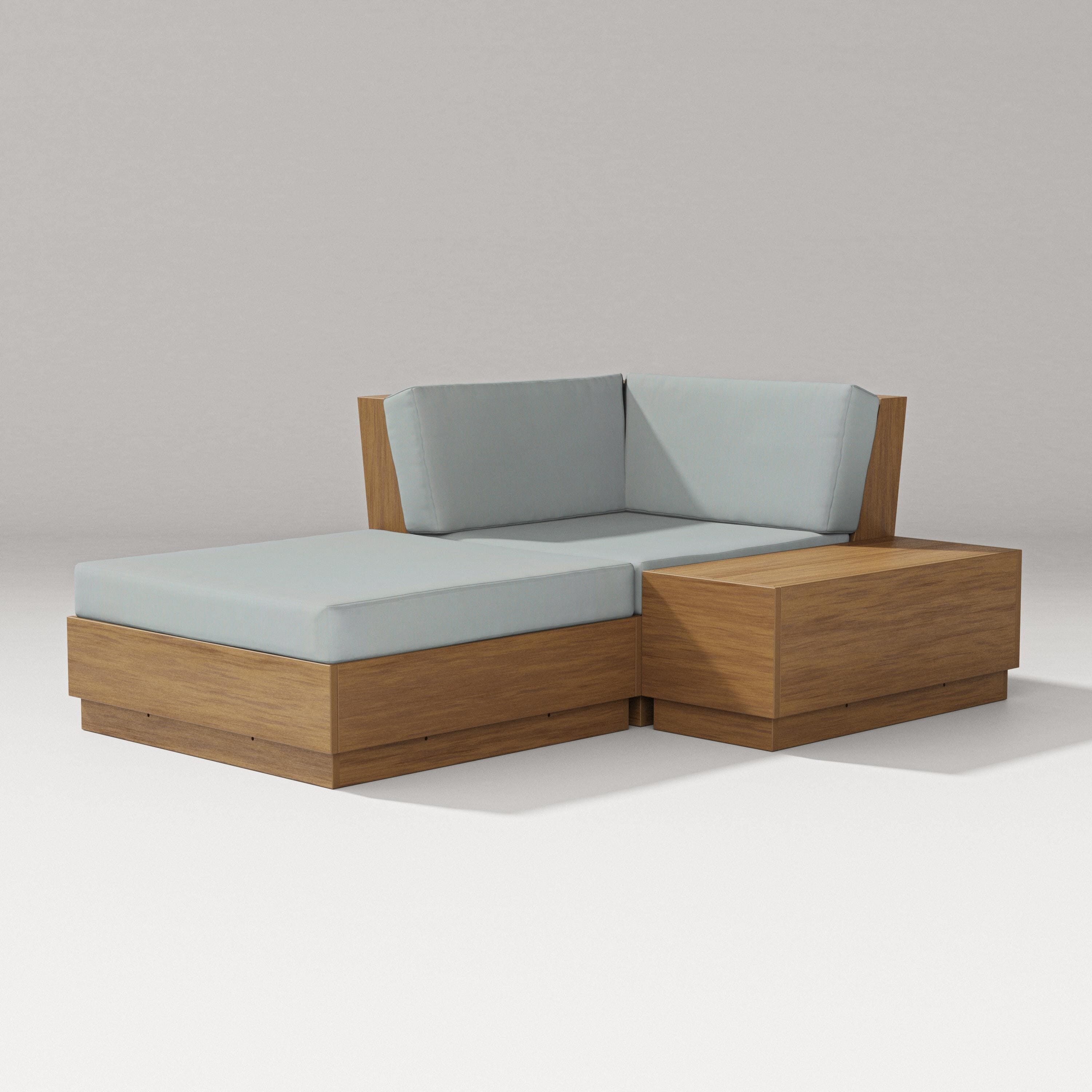 PW Designer Series Elevate Corner Chaise in Natural / Spa