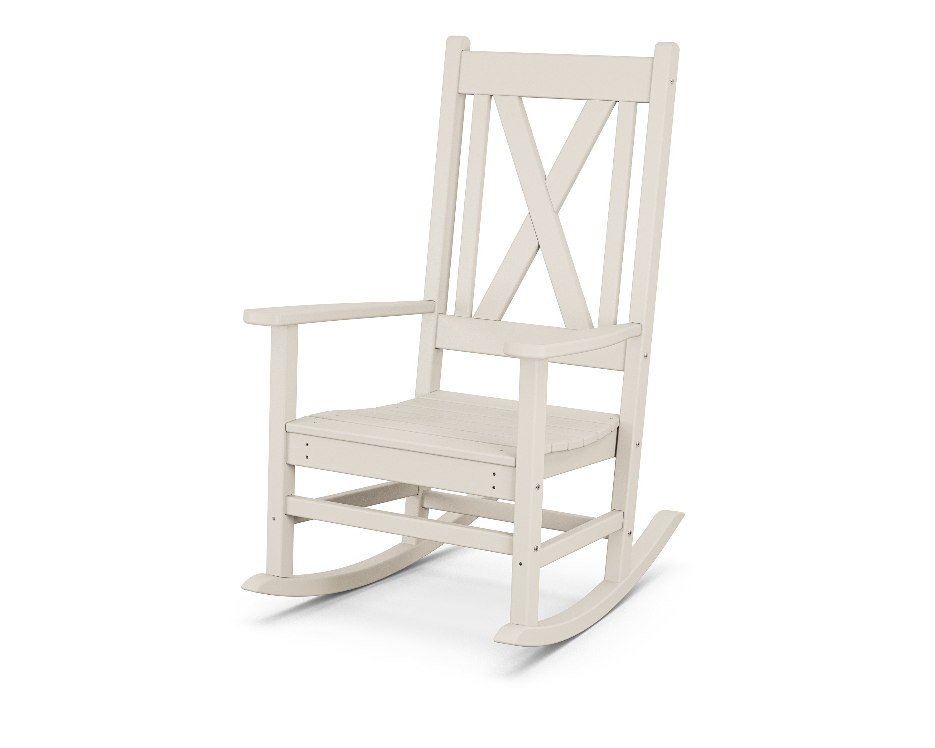 POLYWOOD® Braxton Porch Rocking Chair in Sand