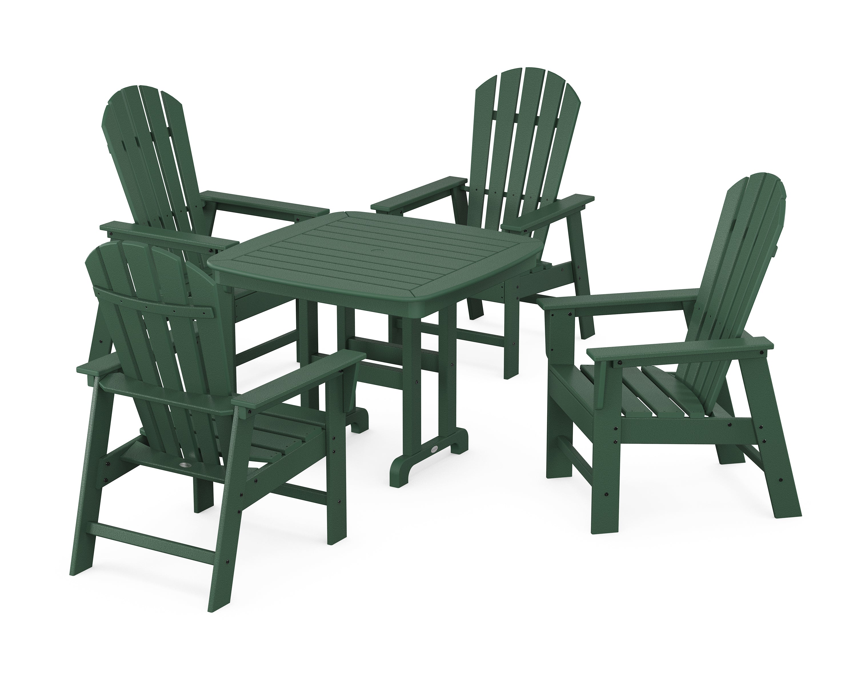 POLYWOOD® South Beach 5-Piece Dining Set in Green