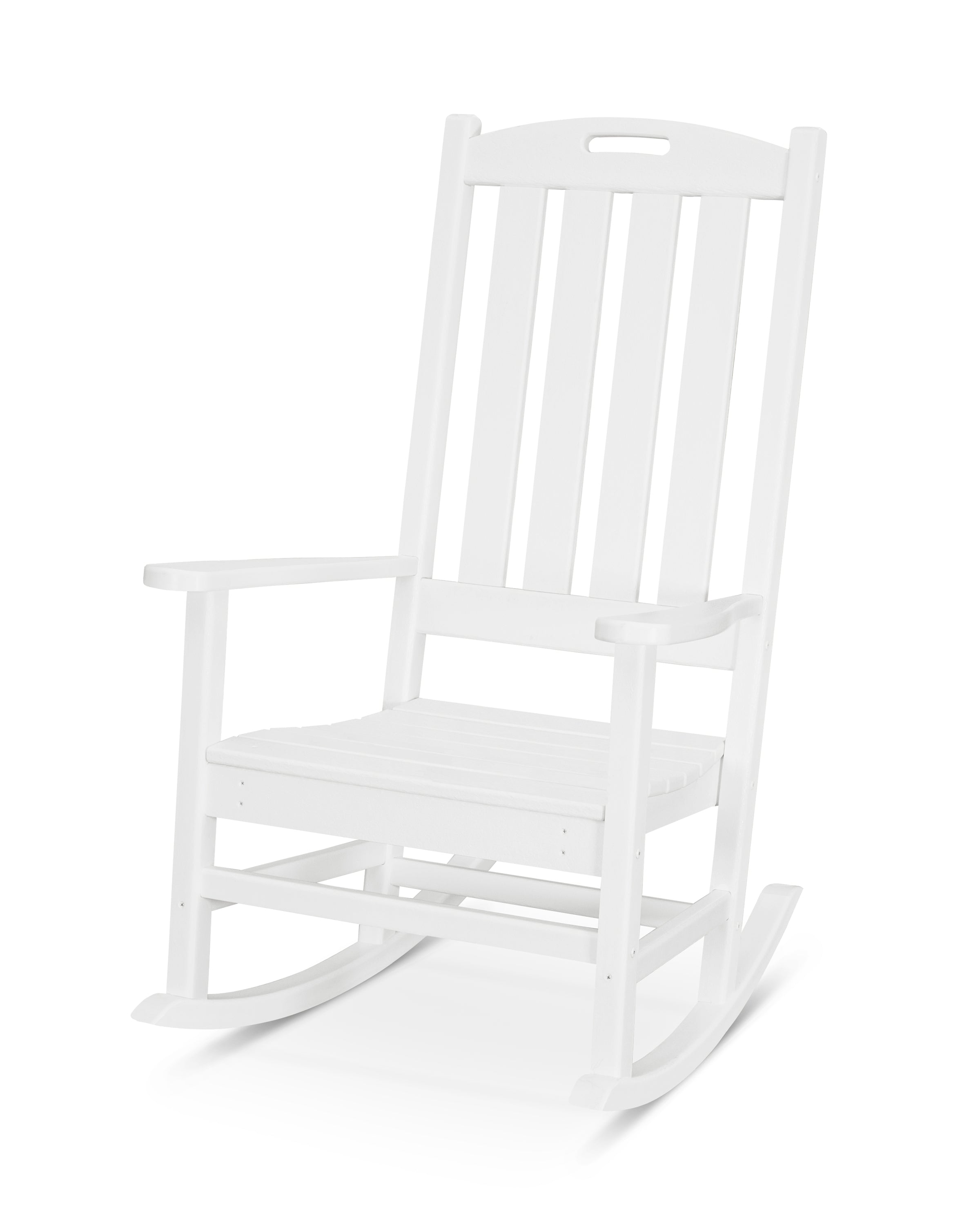 POLYWOOD® Nautical Porch Rocking Chair in White