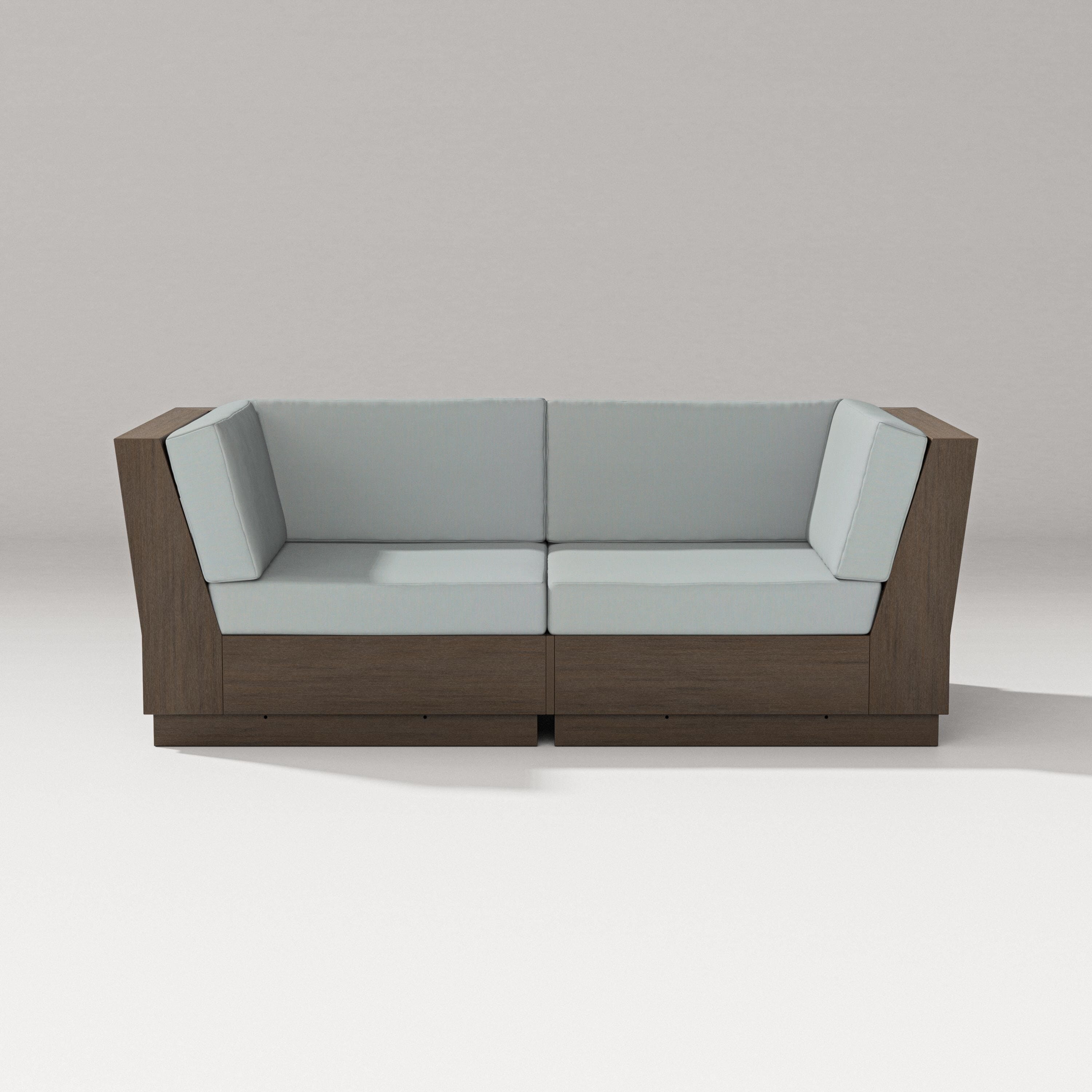 PW Designer Series Elevate Loveseat Sectional in Kona / Spa