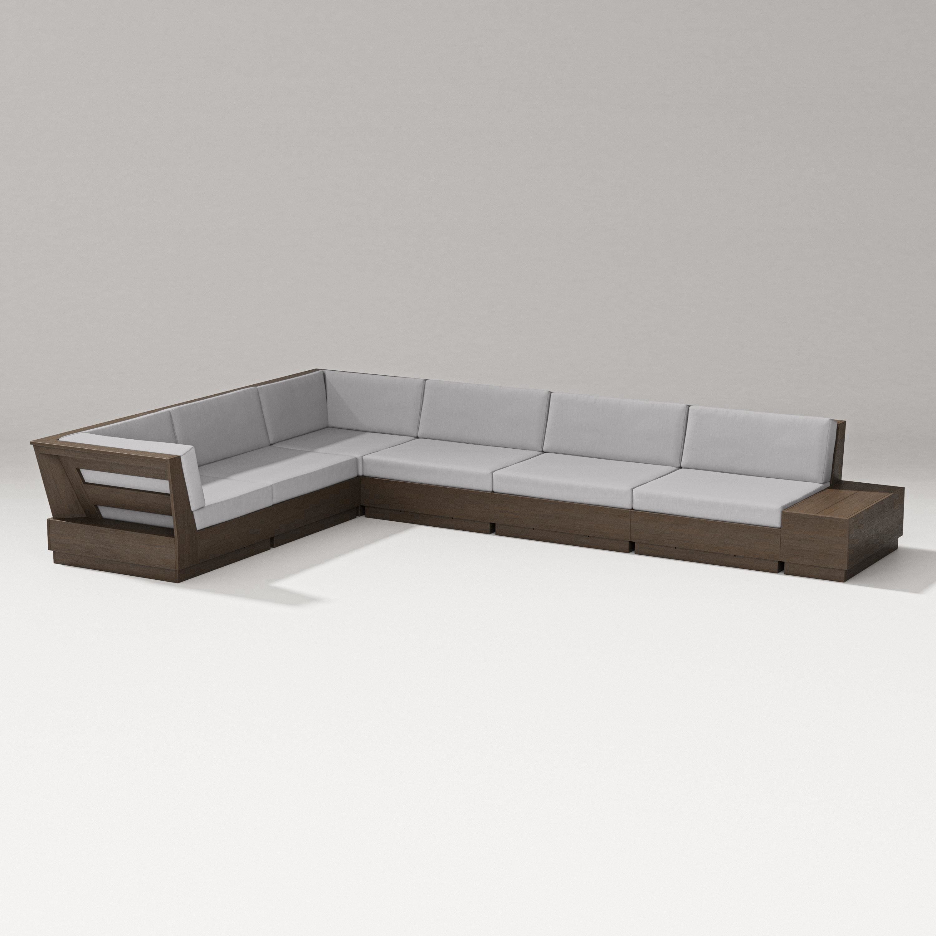 PW Designer Series Elevate 7-Piece Corner Sectional in Kona / Granite