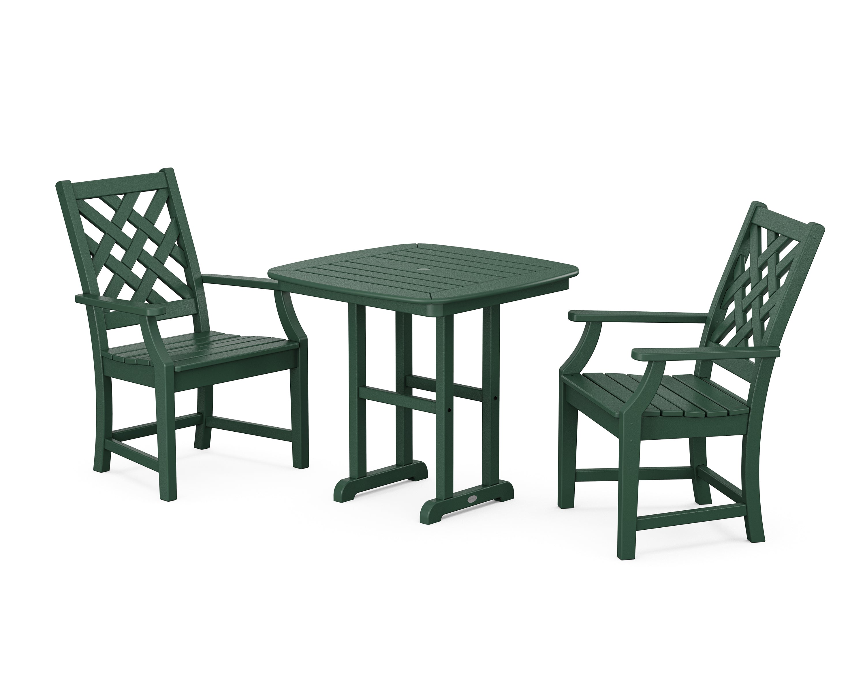 Country Living Wovendale 3-Piece Dining Set in Green