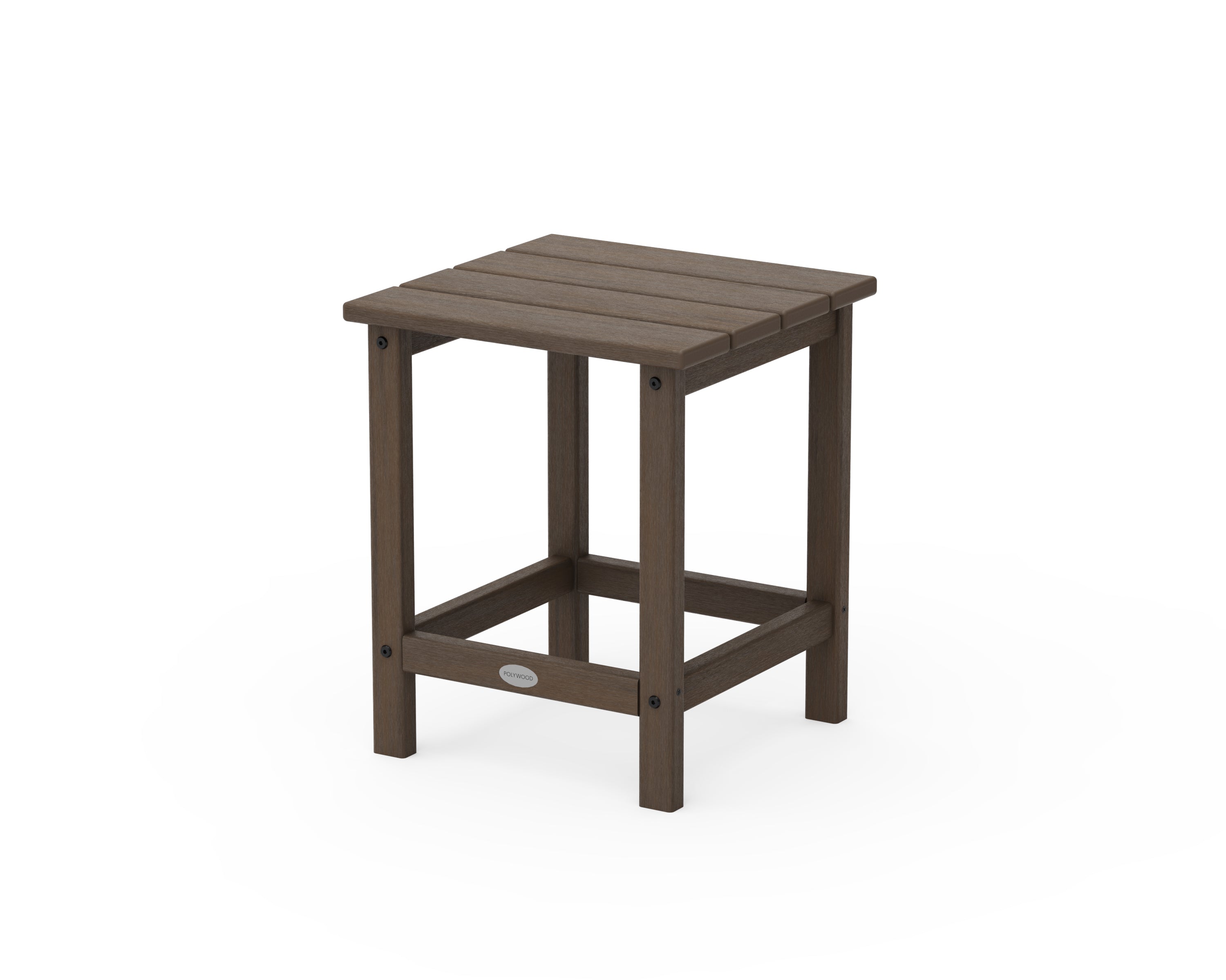 POLYWOOD Long Island 18" Side Table in Kona